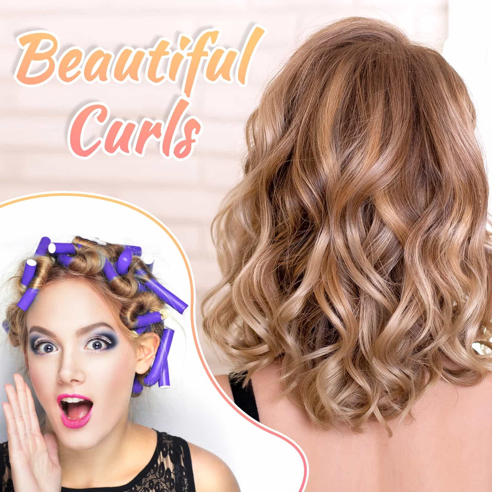 30Pcs 9.45'' Flexible Curling Rods No Heat Hair Rollers Curlers With 3 Sizes Foam Curlers Hair Rods For Short And Long Hair