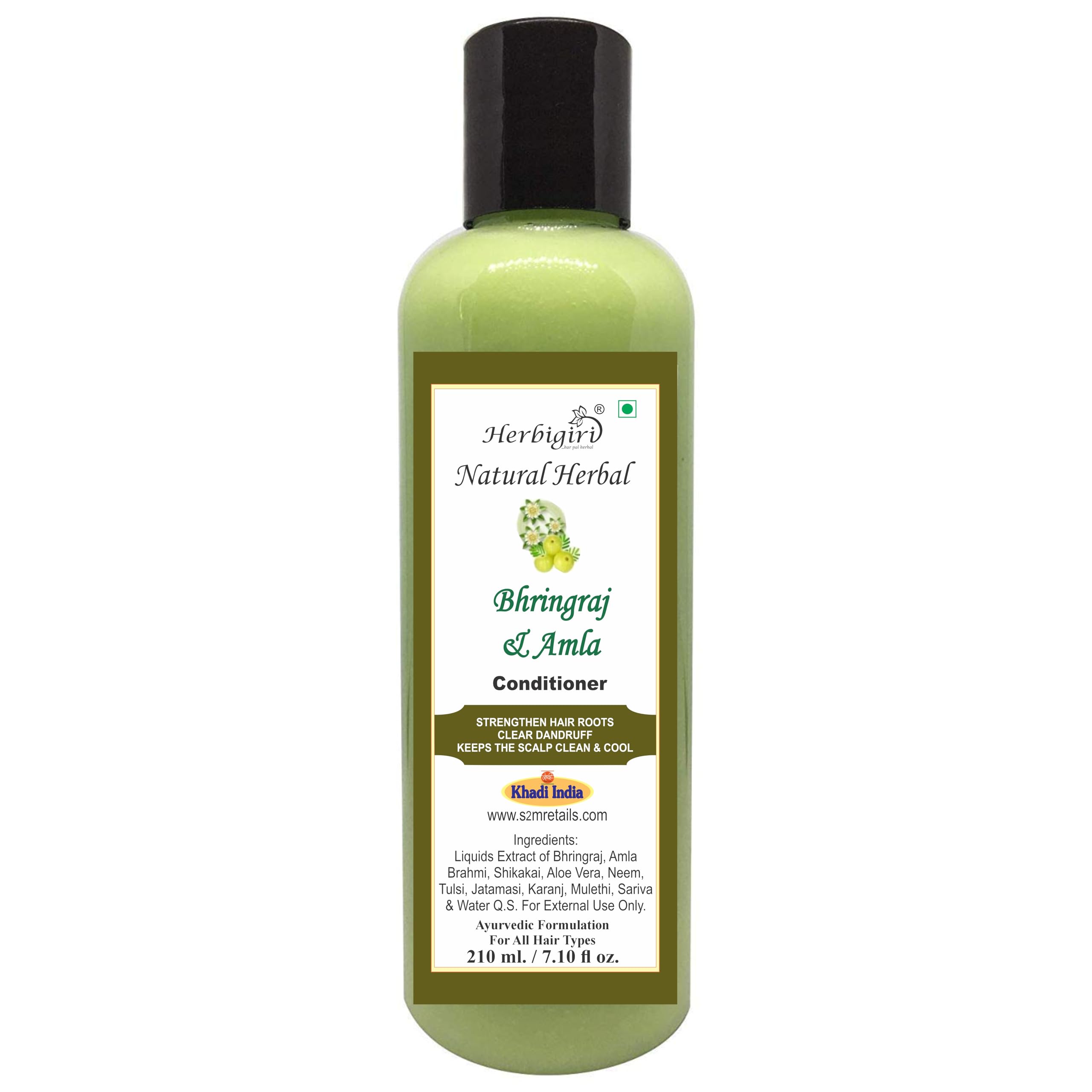 Herbigiri Natural Herbal Amla Bhringraj Hair Conditioner || Paraben Free And Sulfate Free  200Ml