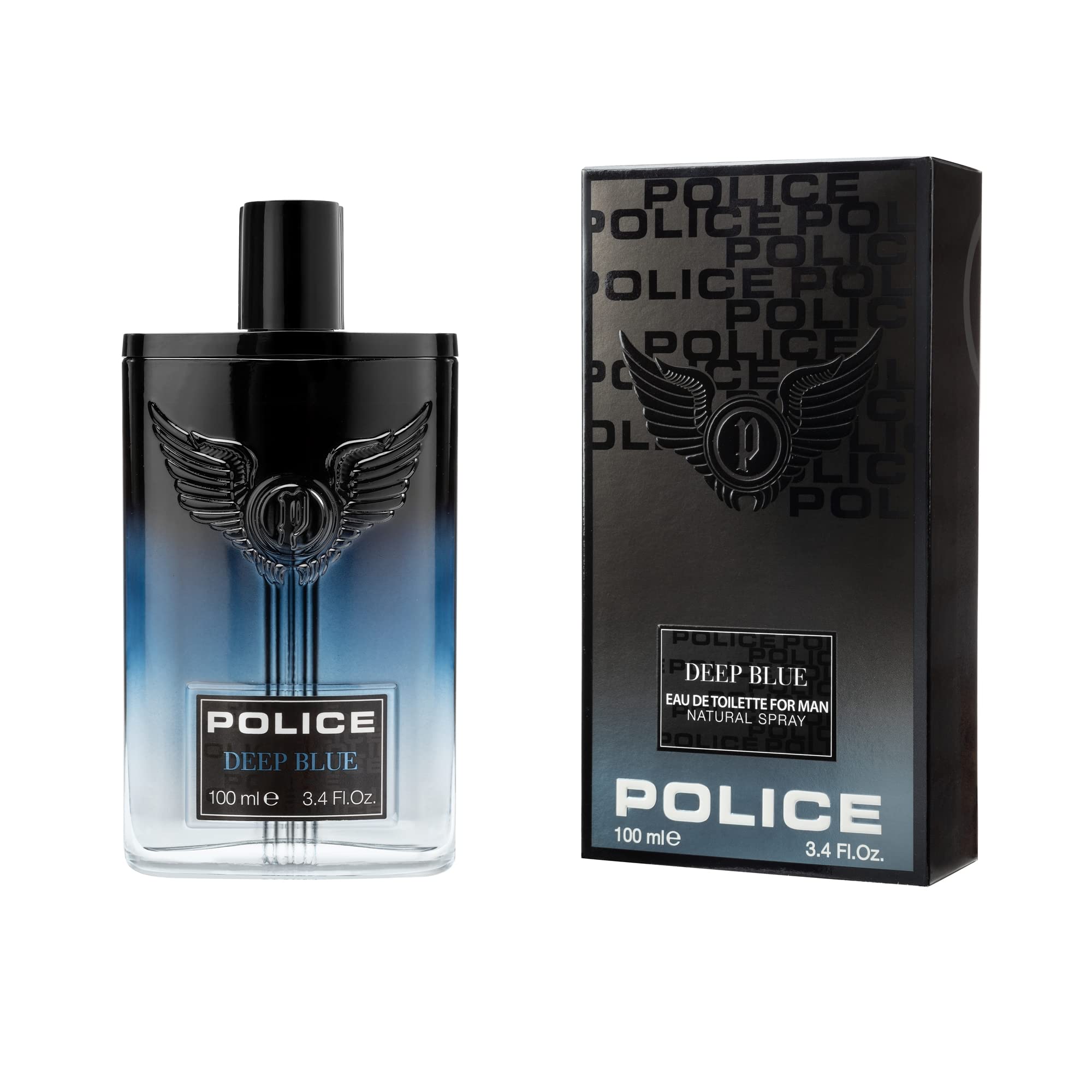 Police Deep Blue By Police - Fragrance For Men - Bold, Refreshing Scent - Top Notes Of Bergamot And Black Pepper - Middle Notes