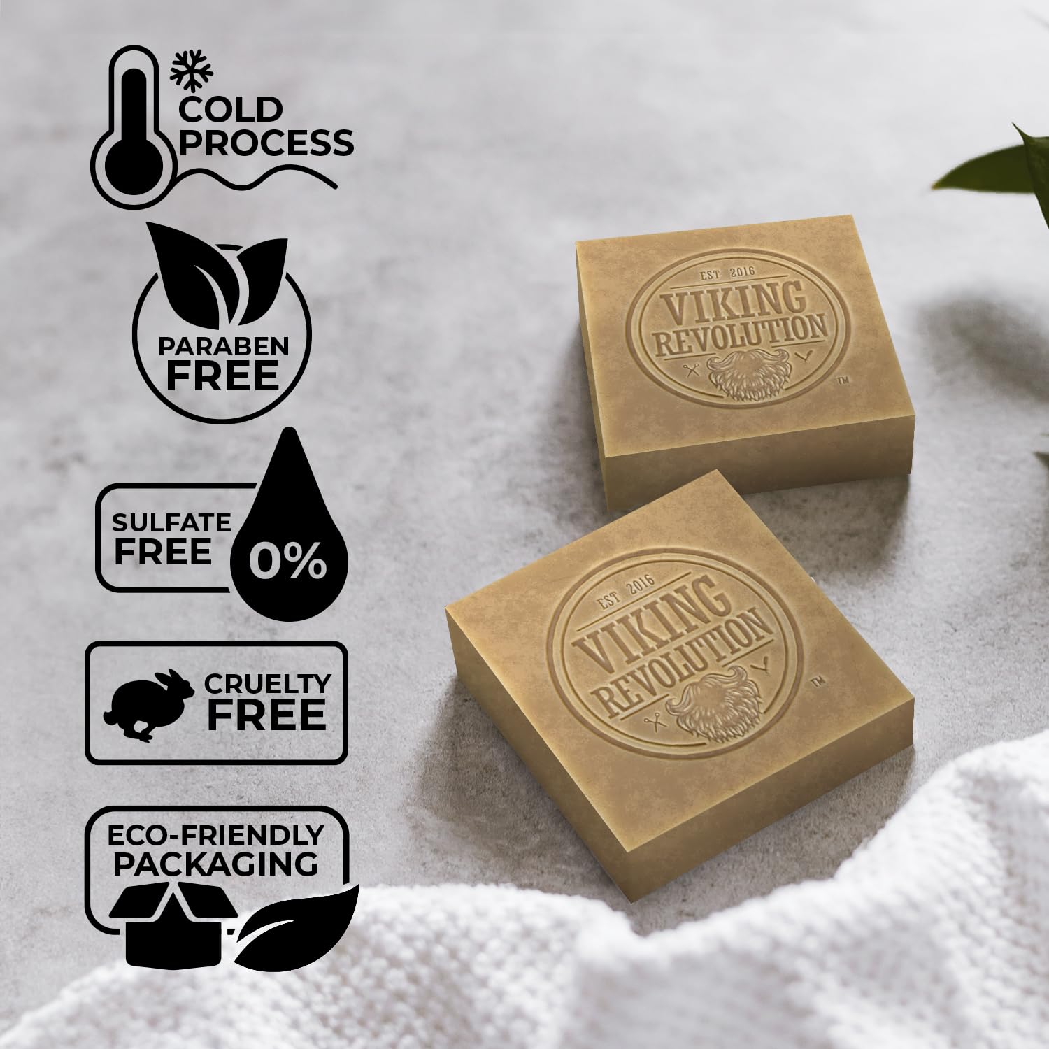 Viking Revolution Vetiver Natural Soap For Men - Mens Soap Bar With Essential Oils Cold Pressed Bar Soap For Men - Nourishing Me