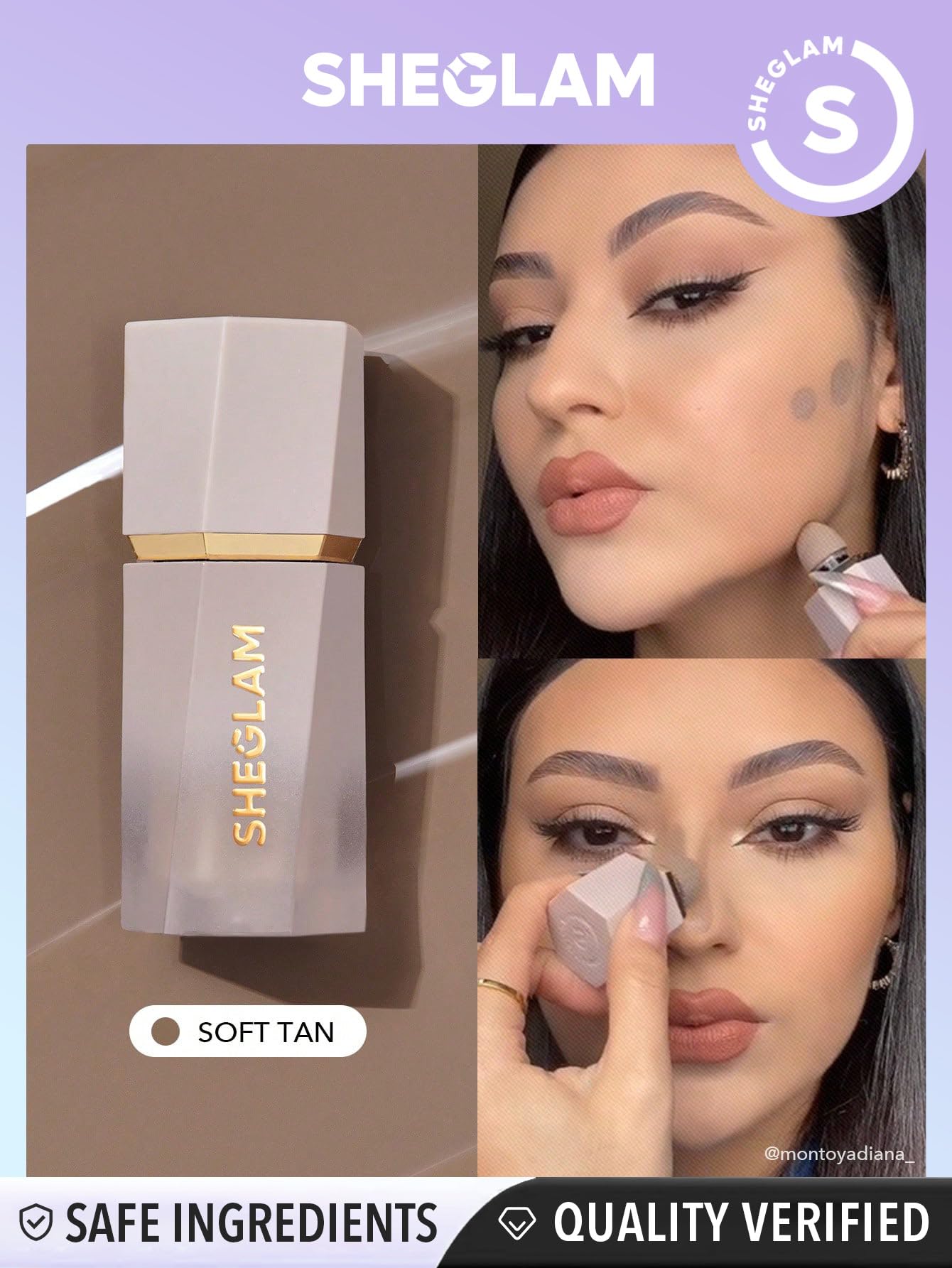 Sheglam Sun Sculpt Cool Toned Liquid Contour Stick Long Lasting Cream Bronzer Makeup - Soft Tan