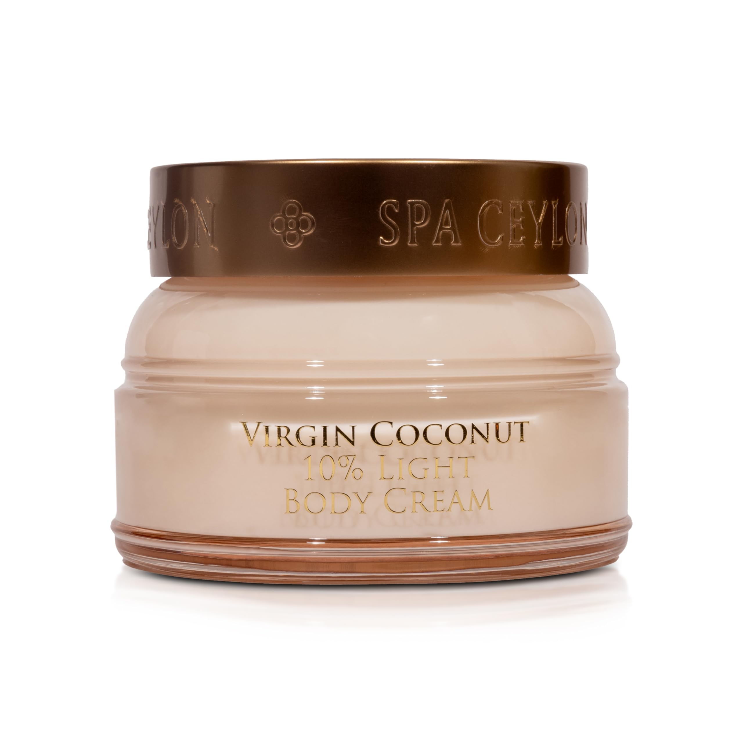 SPA CEYLON Virgin Coconut 10% Light Body Cream | Fast Absorbing | Hydrating | Skin Repair | Suitable for all skin types