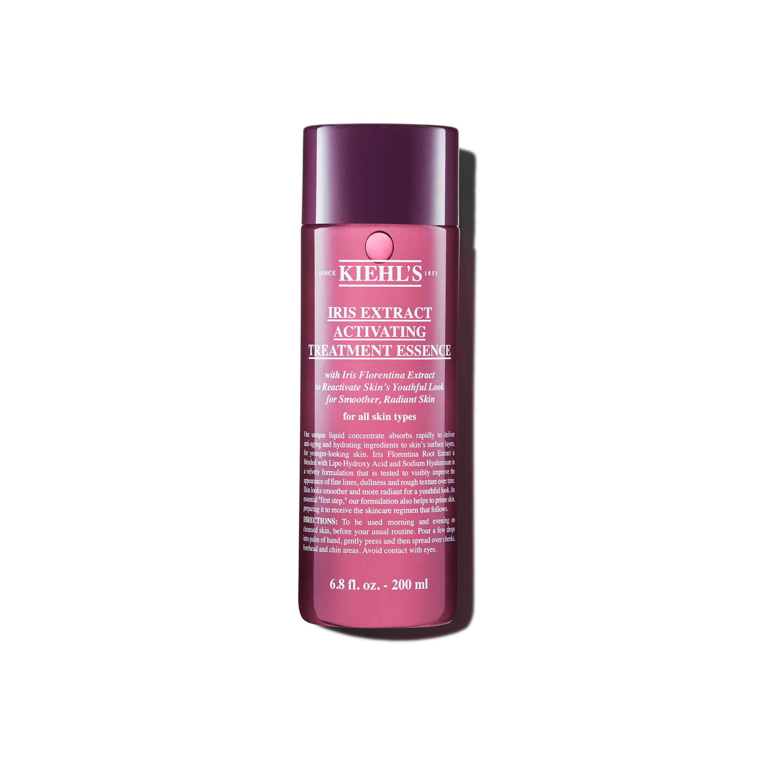 Kiehl's Iris Extract Activating Treatment Essence, Anti-aging Facial Skincare for Fine Lines & Radiance, Hydrates & Exfoliates S