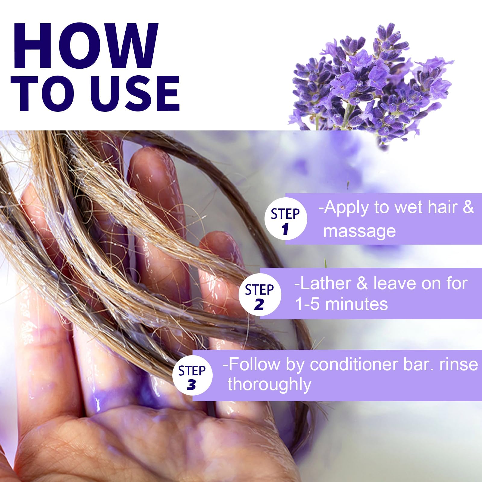 Sulfate Free Brass Toning Purple Shampoo Bar For Blonde, Bleached, Silver, Or Brown Highlighted Hair, Travel Friendly, With Tin