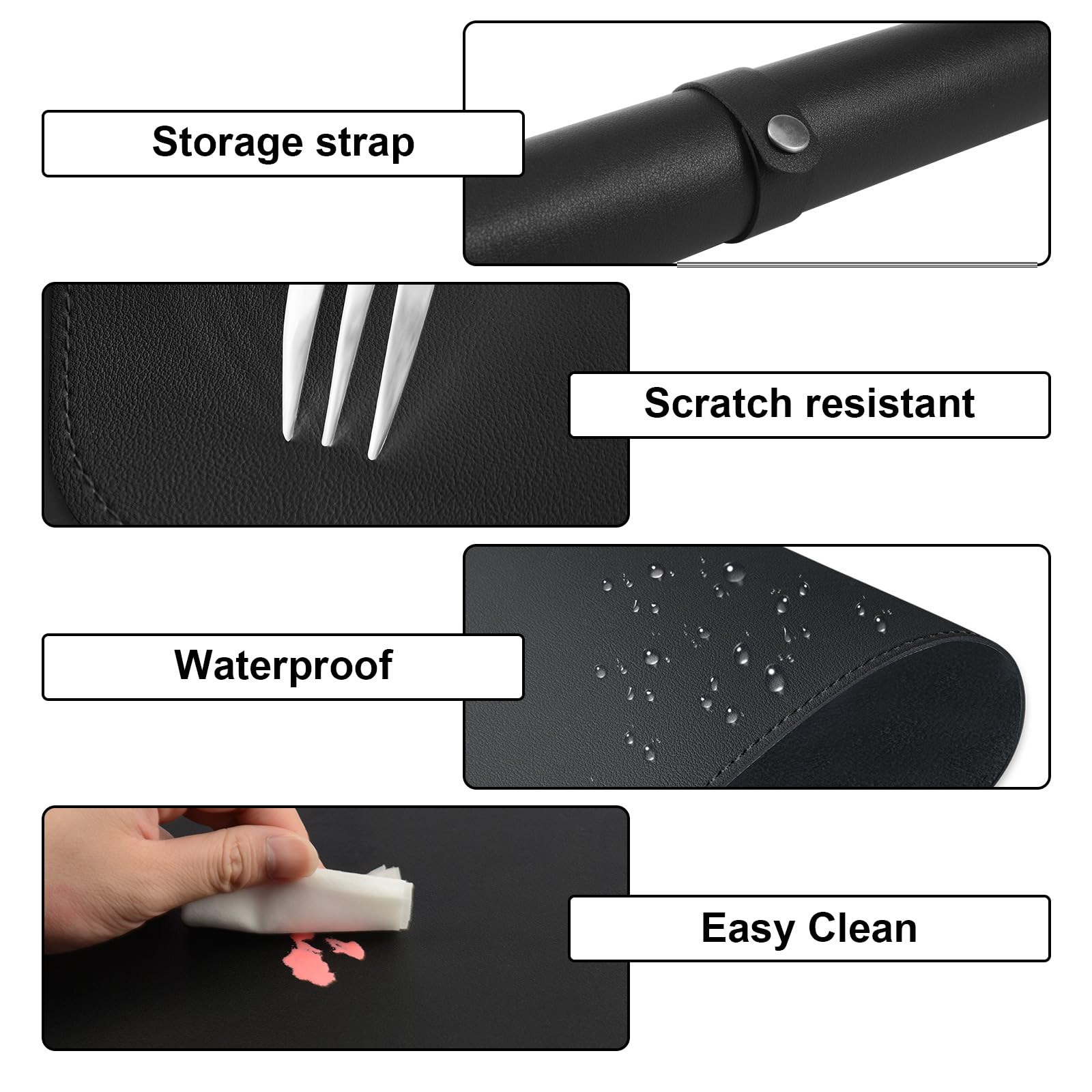 Diesisa Nail Art Table Mat,Foldable Nail Arm Rest Pad For Nails,Soft Microfiber Pu Leather Nail Mat For Table,Waterproof Manicur