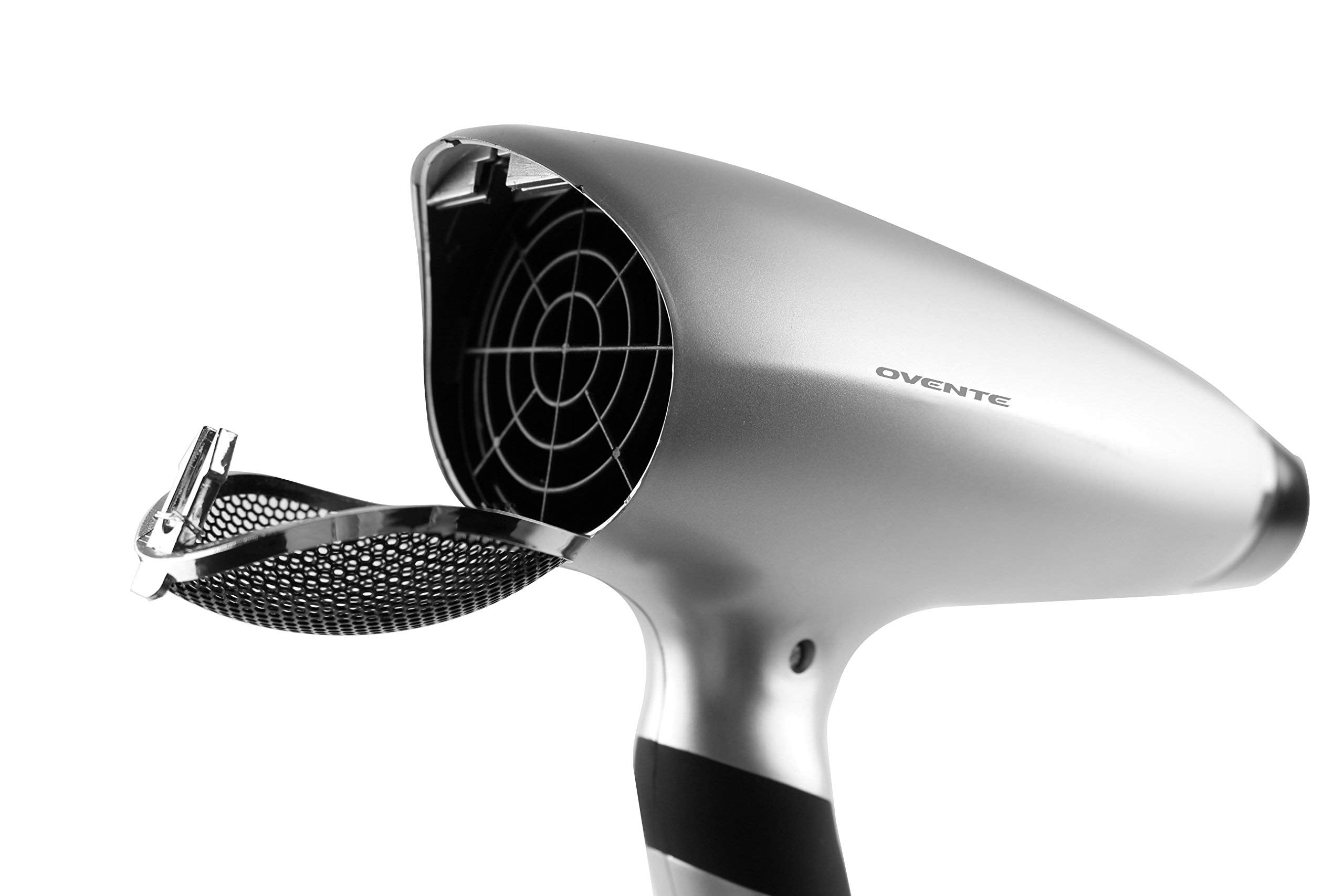 Ovente 1875 Watt Lightweight Hair Dryer, Ionic & Tourmaline Technology, Ideal for Body, Volume & Smoothing, Concentrator Nozzle