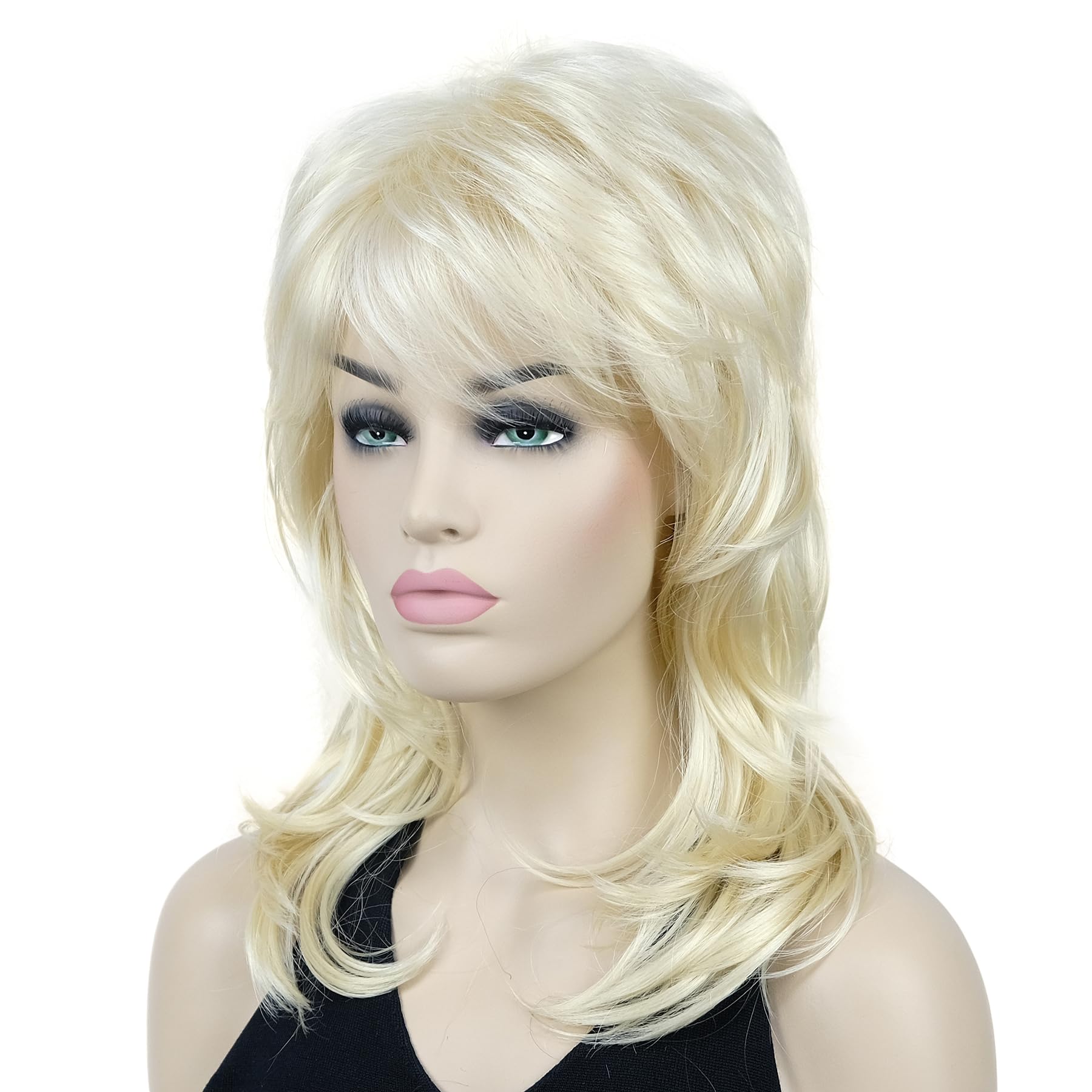 Lydell Long Soft Shaggy Layered Classic Cap Full Synthetic Wigs (613 Blonde)