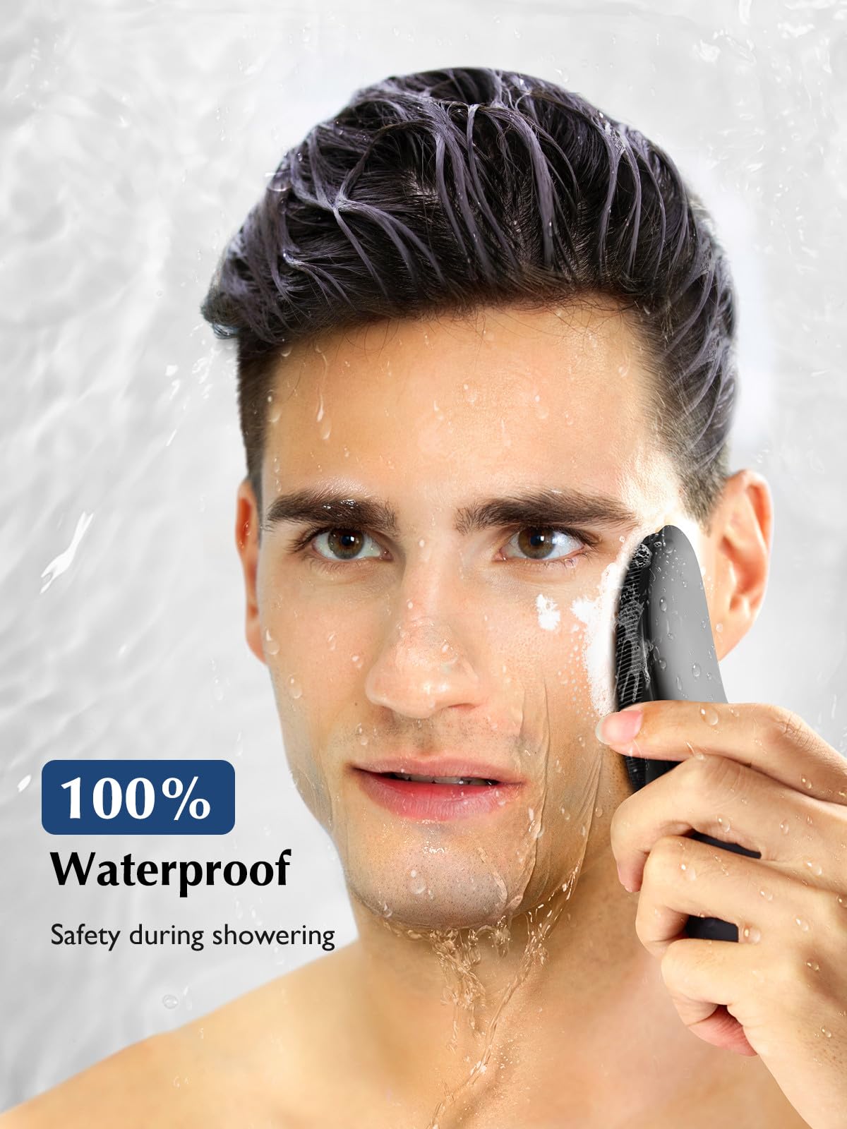 Face Scrubber Facial Cleansing Brush: Coslus Ipx7 Waterproof Rechargeable Face Brush, 4 Cleansing Modes With Eye Protection, Ele