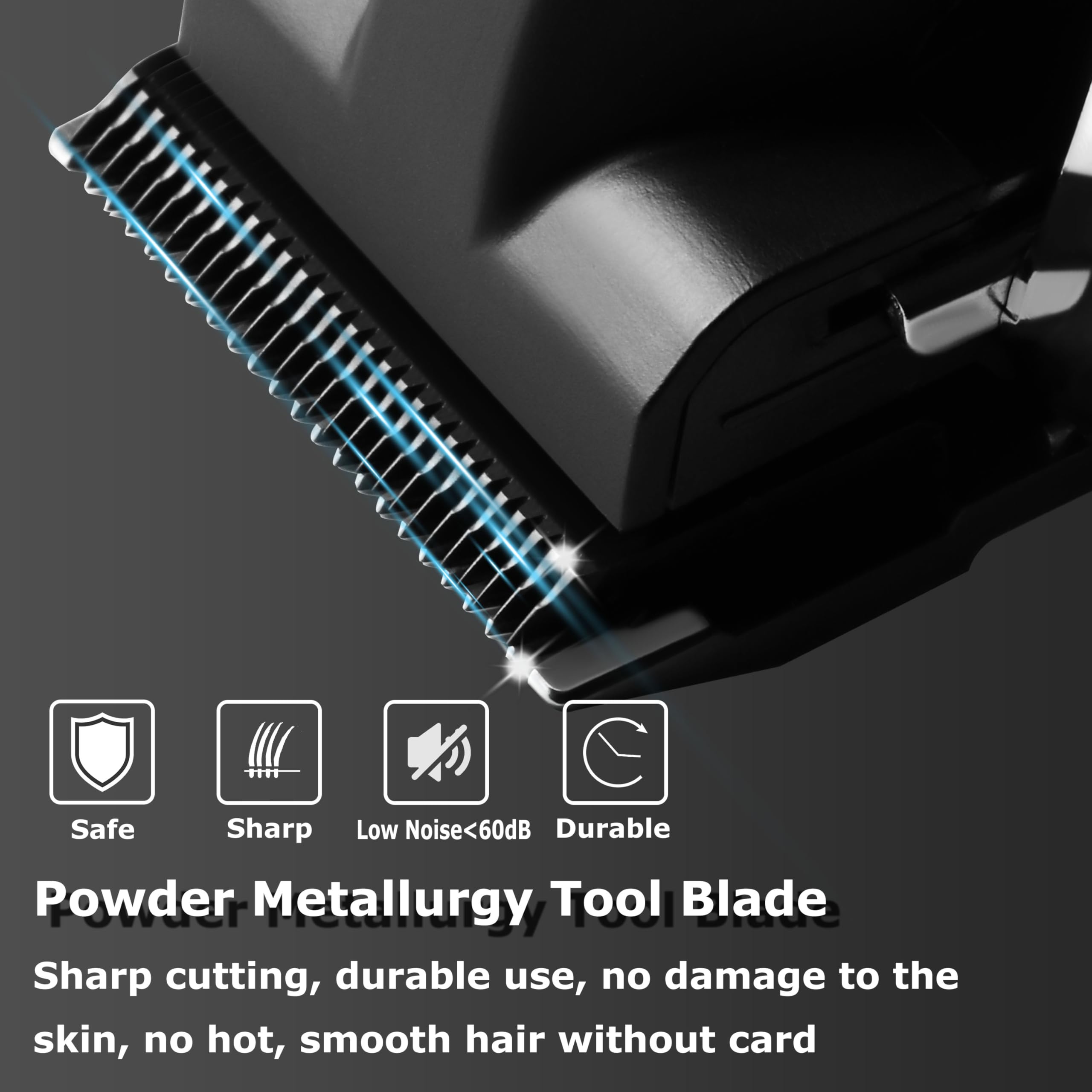 KEMEI Hair Clippers for Men, Professional Clippers and Trimmers Set, Cordless Zero Gap Trimmer for Men with LED Display, 11 Guid