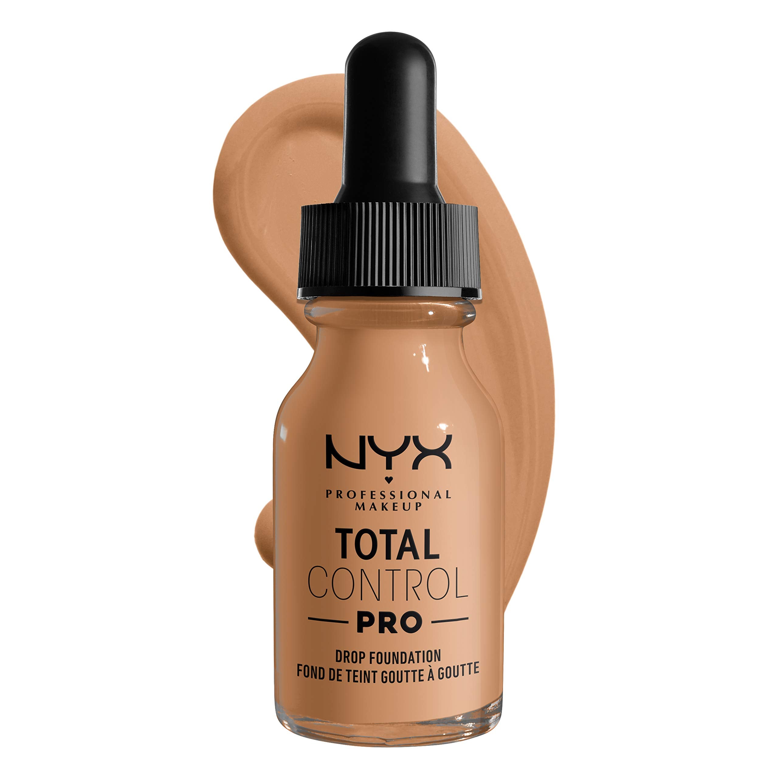 NYX PROFESSIONAL MAKEUP Total Control Pro Drop Foundation, Skin-True Buildable Coverage - Soft Beige