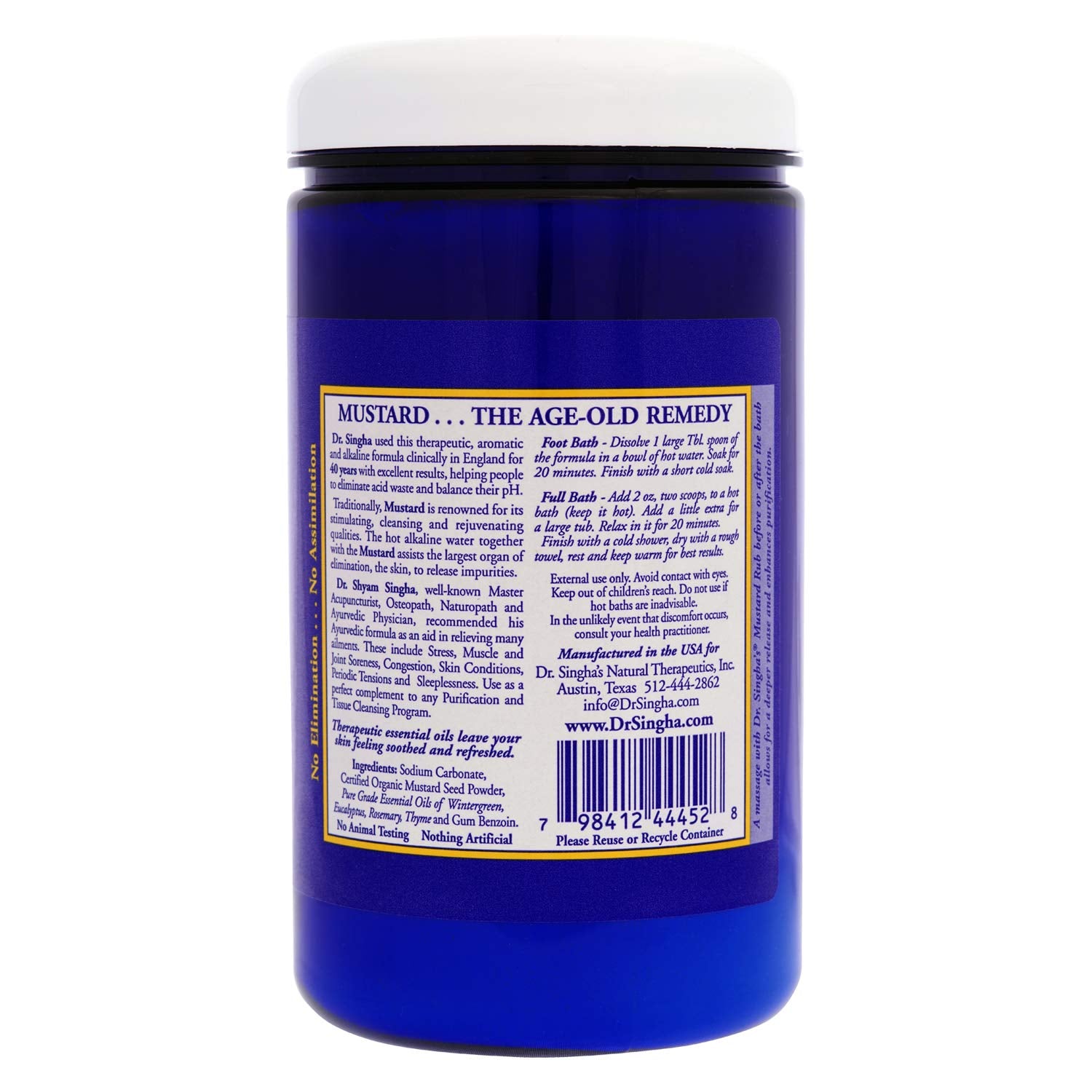 Dr. Singha'S Mustard Bath - Mustard Bath 28 Oz - 1 Each - 28 Oz (1X28 Oz)