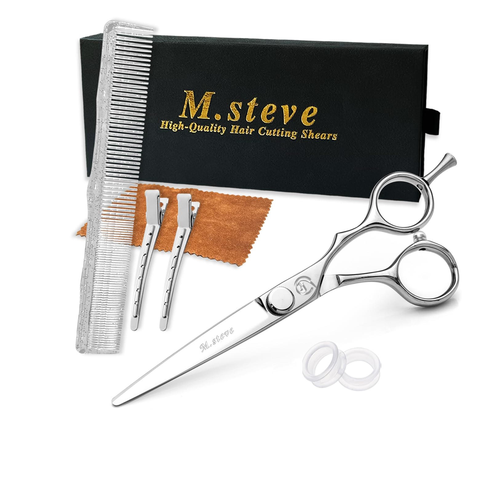 Hair Cutting Scissors 5.5'',High-end Professional Barber Scissors with Extremely Sharp blades,Stainless Steel haircut scissors,H