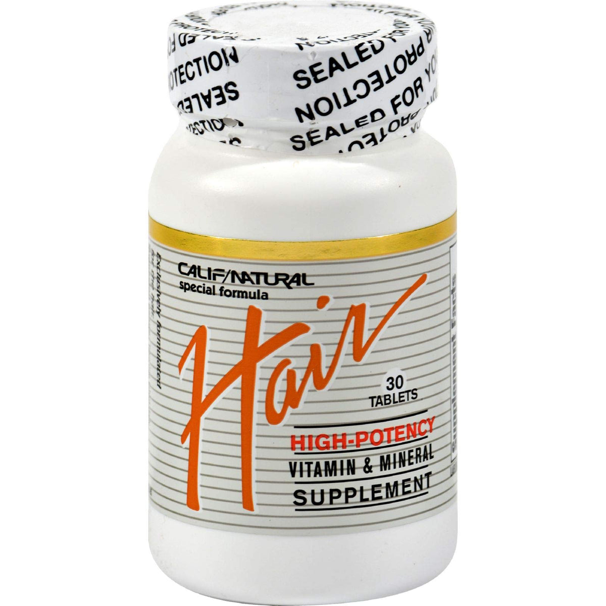 California Natural Hair Vitamin & Mineral 30 Tab