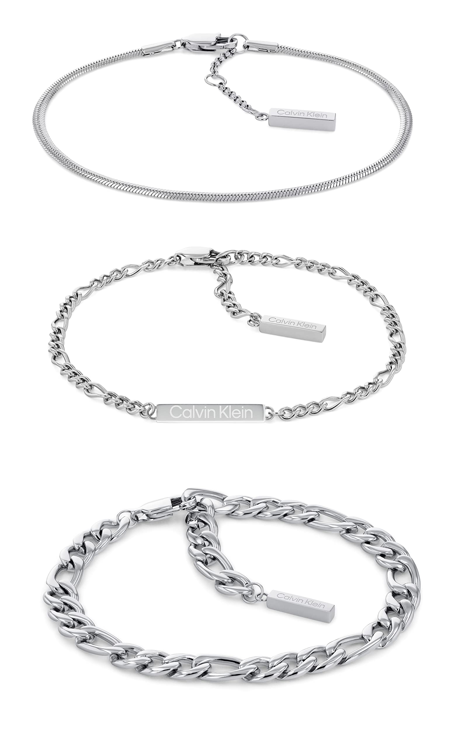 Calvin Klein Jewelry Women's Linked Chain Bracelets, Color: Silver (Model: 35700003)