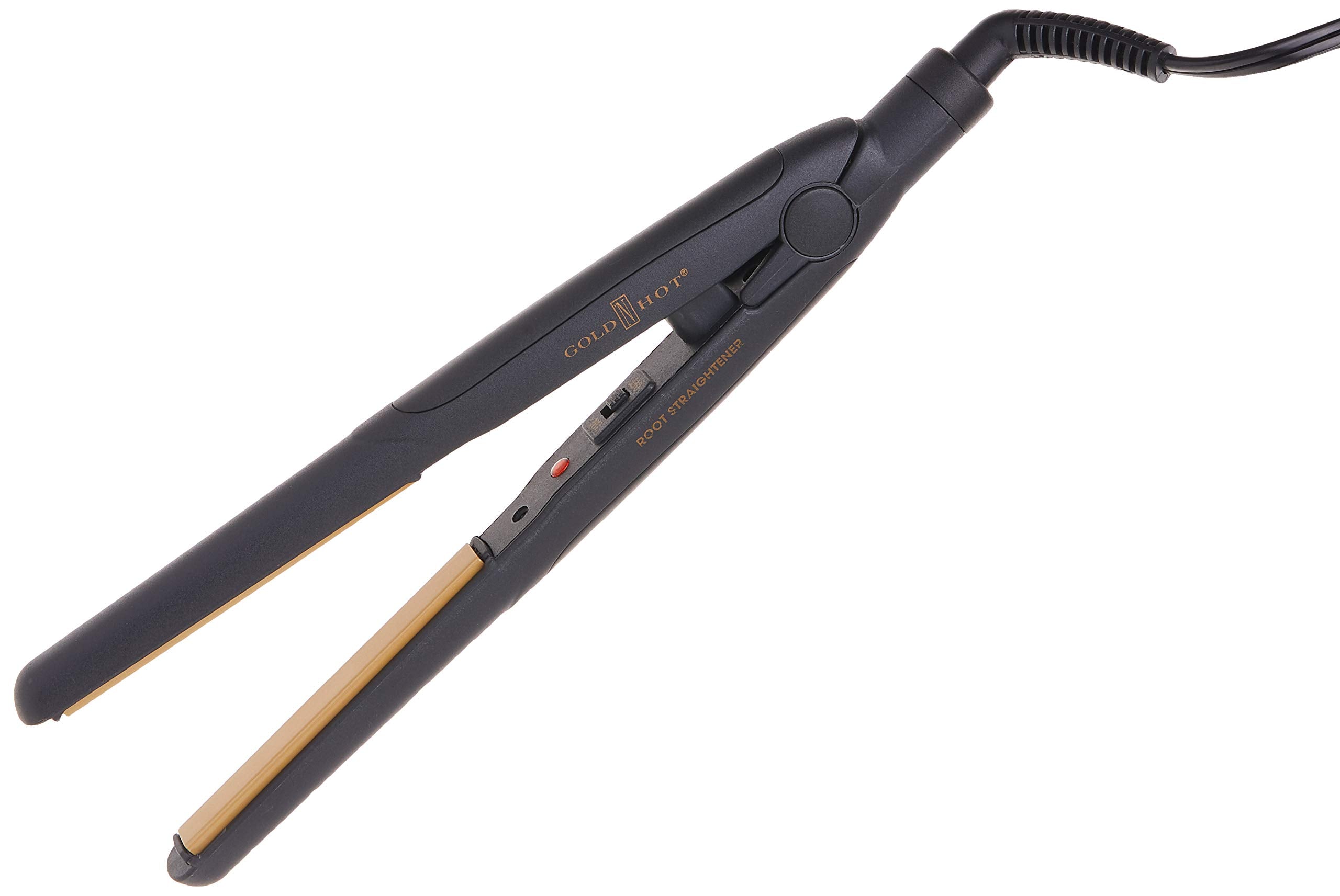 Gold N Hot Gh2137 Ceramics Professional Ceramic Straightening Iron 3/8 Inch With Curved Plates