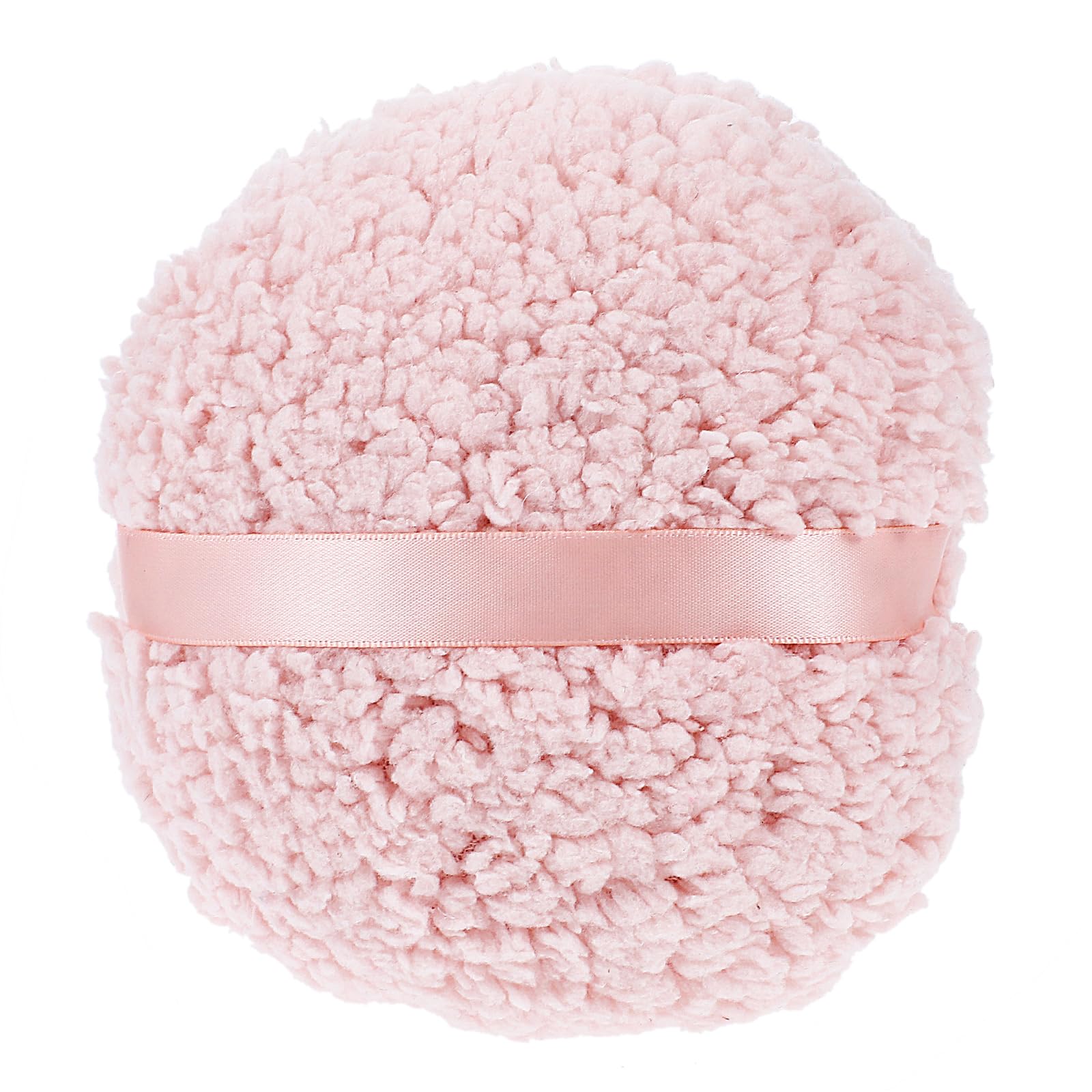 Gjinxi Powder Puff, 6 Body Powder Puff Ultra Soft Washable Large Round Velour Powder Puff, Large Velvet Dust Puff Soft Reusable 