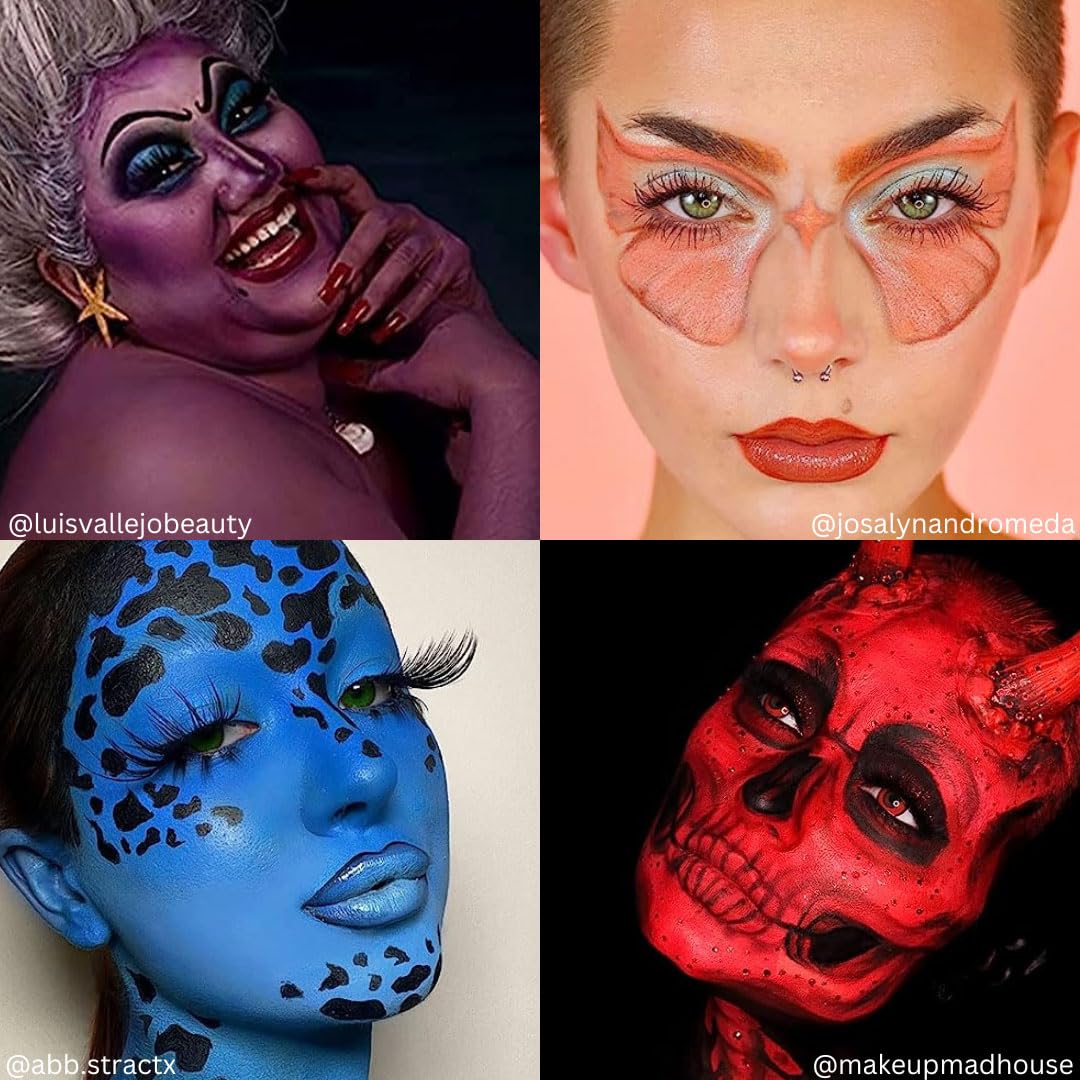 Mehron Makeup Paradise Makeup Aq 8 Color Tropical Palette | Magnetic Refillable Body Paint & Face Paint Palette | Professional W