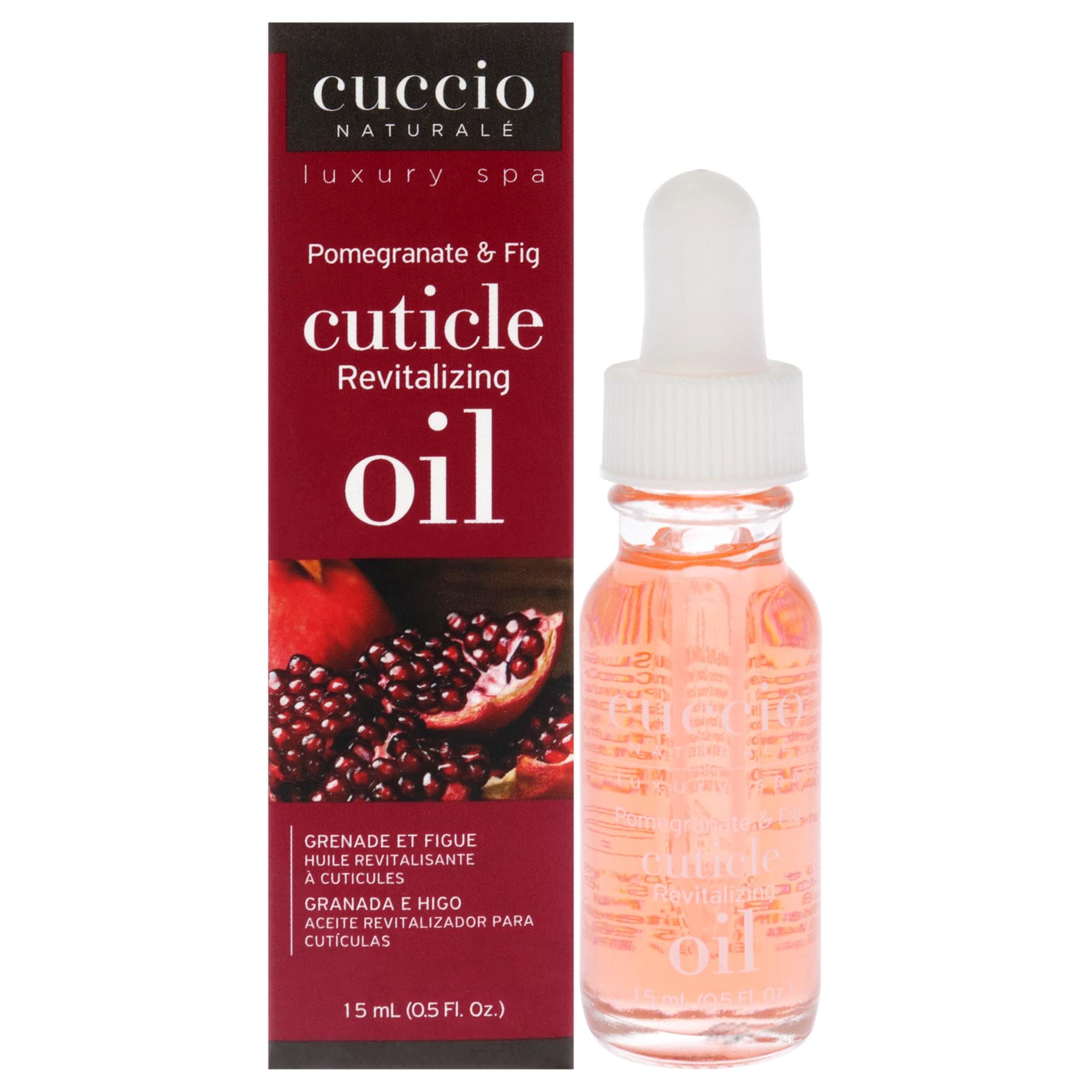 cuccio Naturale cuticle Oil - Revitalizing Pomegranate & Fig - Repairs Skin & Nails - 05 Oz