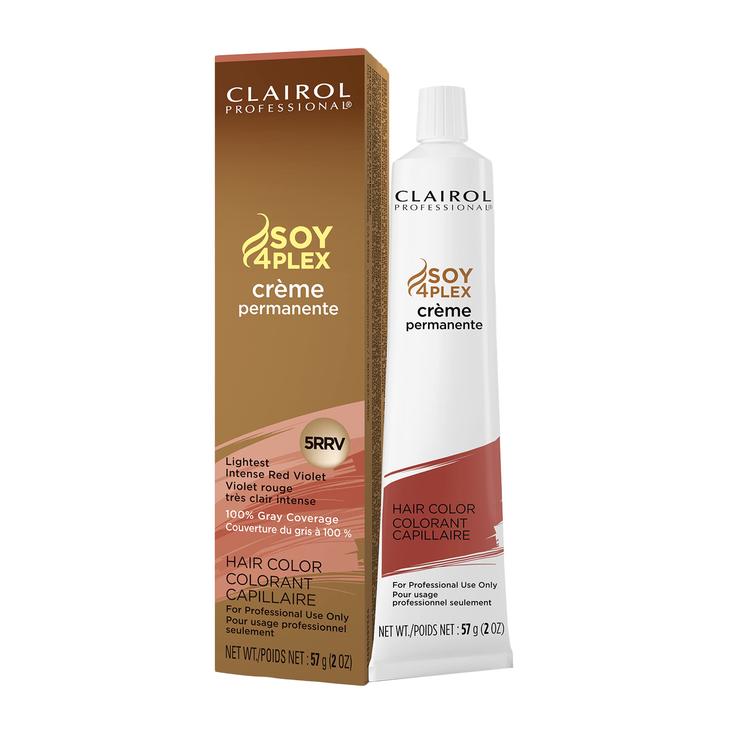 Clairol Professional Clairol Profesional Permanent Crme, 5RRV Lightest Intense Red Violet, 2oz