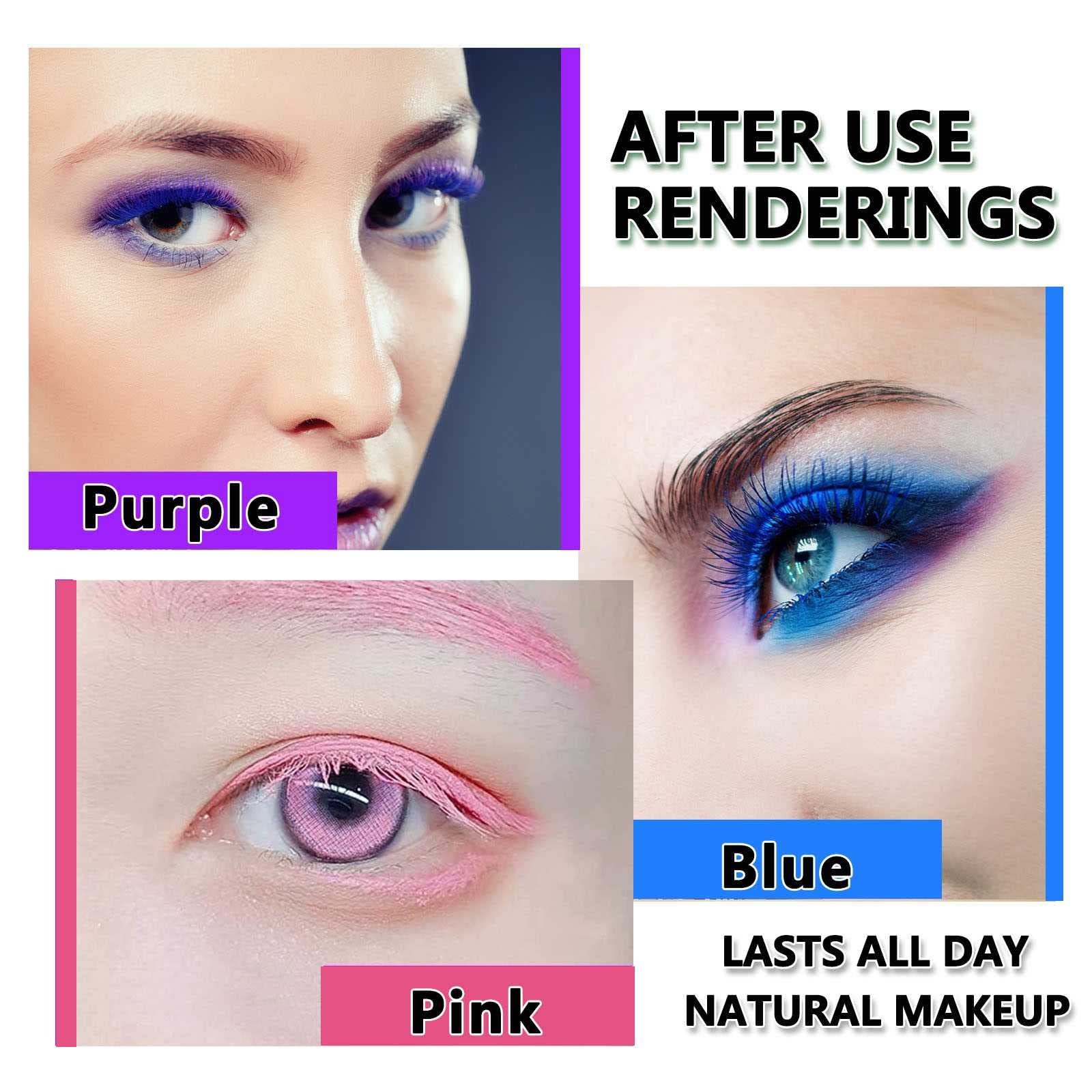 Pink Mascara Colored Eyes Makeup Best Natural Hypoallergenic Primer Benefit Waterproof Fast Dry Eyelashes Red Volumizing Lengthe