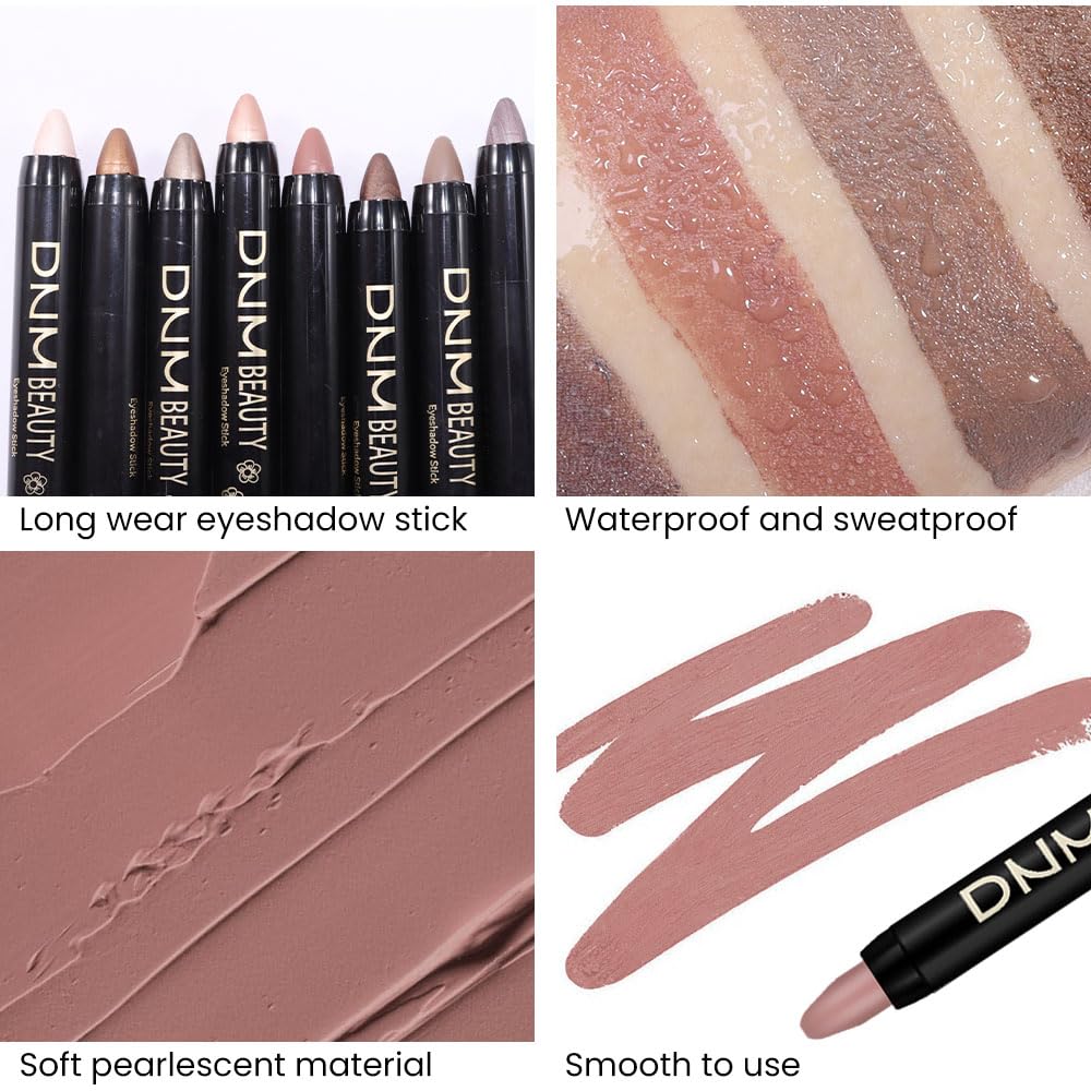 Kaely 2Pcs Cream Eyeshadow Sticks Set For Eyes Waterproof,Stone Matte & Putty Matte Eye Shadow Stick Pencil Pen Bulk Sombras En