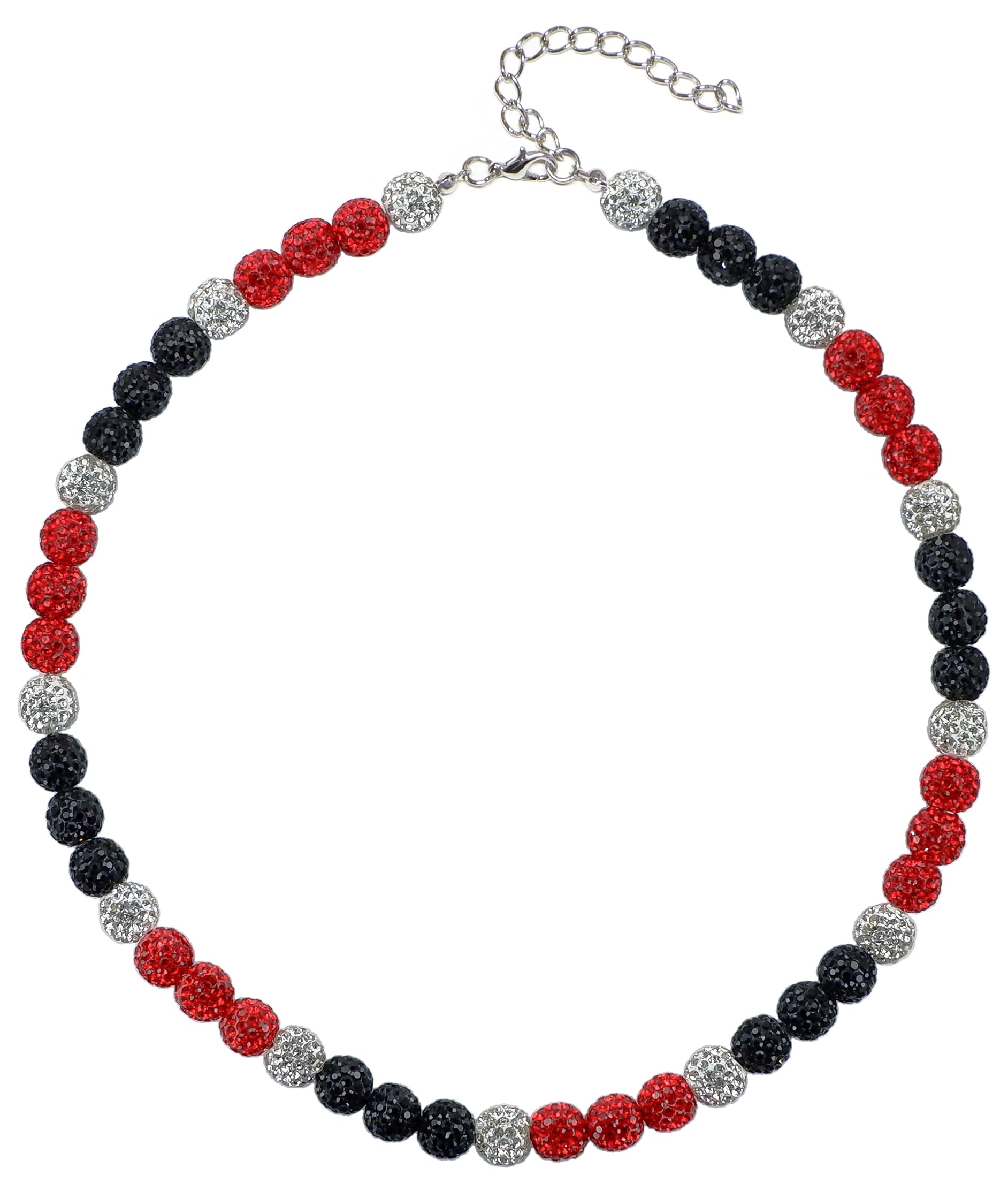 SUPBOMM Baseball Ice Necklace, Bling Beaded Necklaces, Drip Chain, League Team Colors Gifts for Men, Guardians