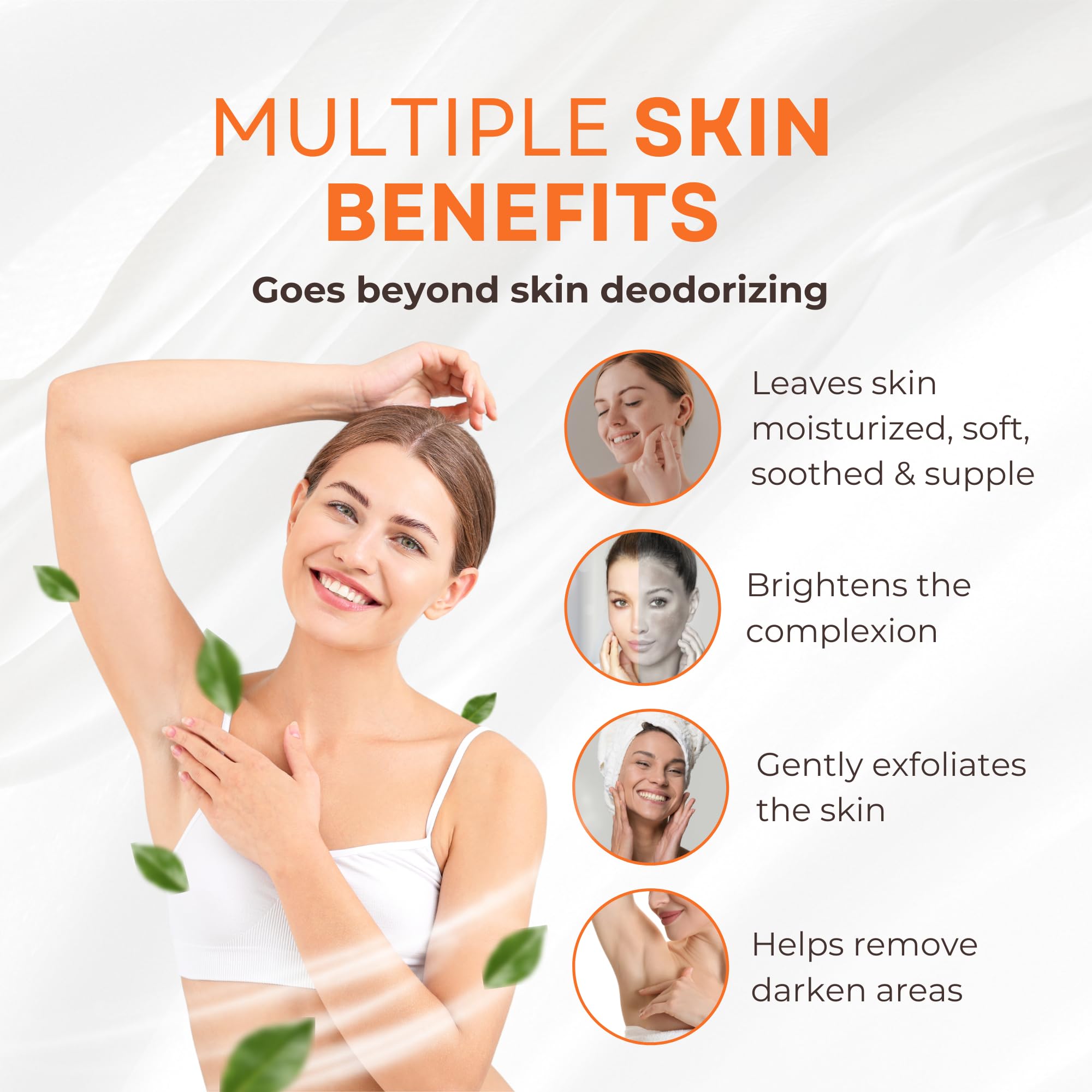 Natrulo Persimmon Soap Bar - Purifying Deodorizing Body Wash with Goat Milk, 5 oz (Pack of 2) for Men & Women, Great for Skin Brightening