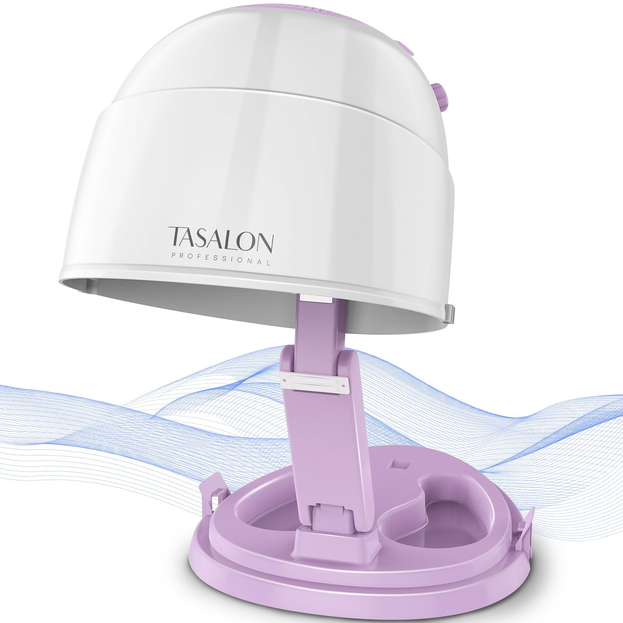 TASALON 1875W Ionic Hooded Hair Dryer Bonnet with 3 Heating Settings, Professional Sit Under Hair Dryers for Women with Ceramic 