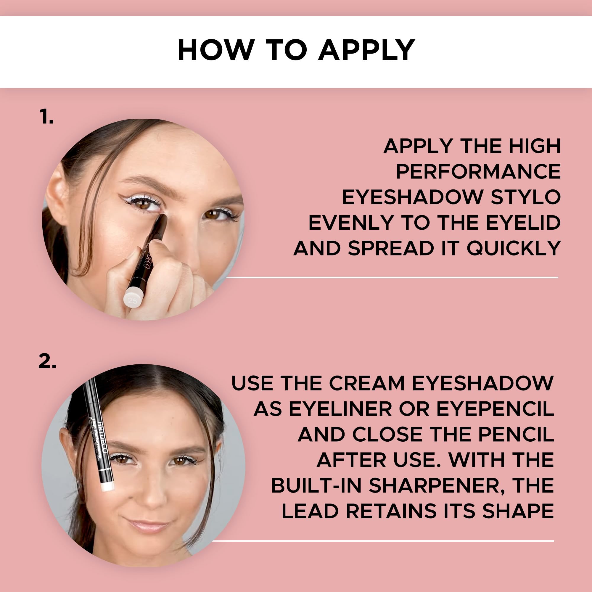 Artdeco High Performance Eyeshadow Stylo - Benefit Pearl Brown N16-3 In 1 Stick: Eyeshadow, Eyeliner & Kajal - Glides On & Blend