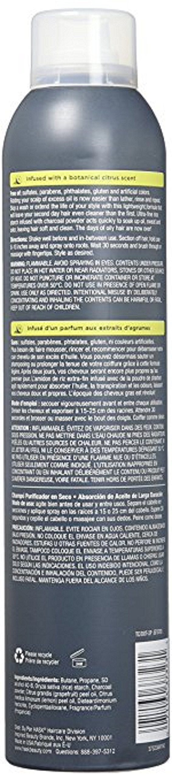 Hask Charcoal With Citrus Purifying Dry Shampoo, 6.5 Ounce