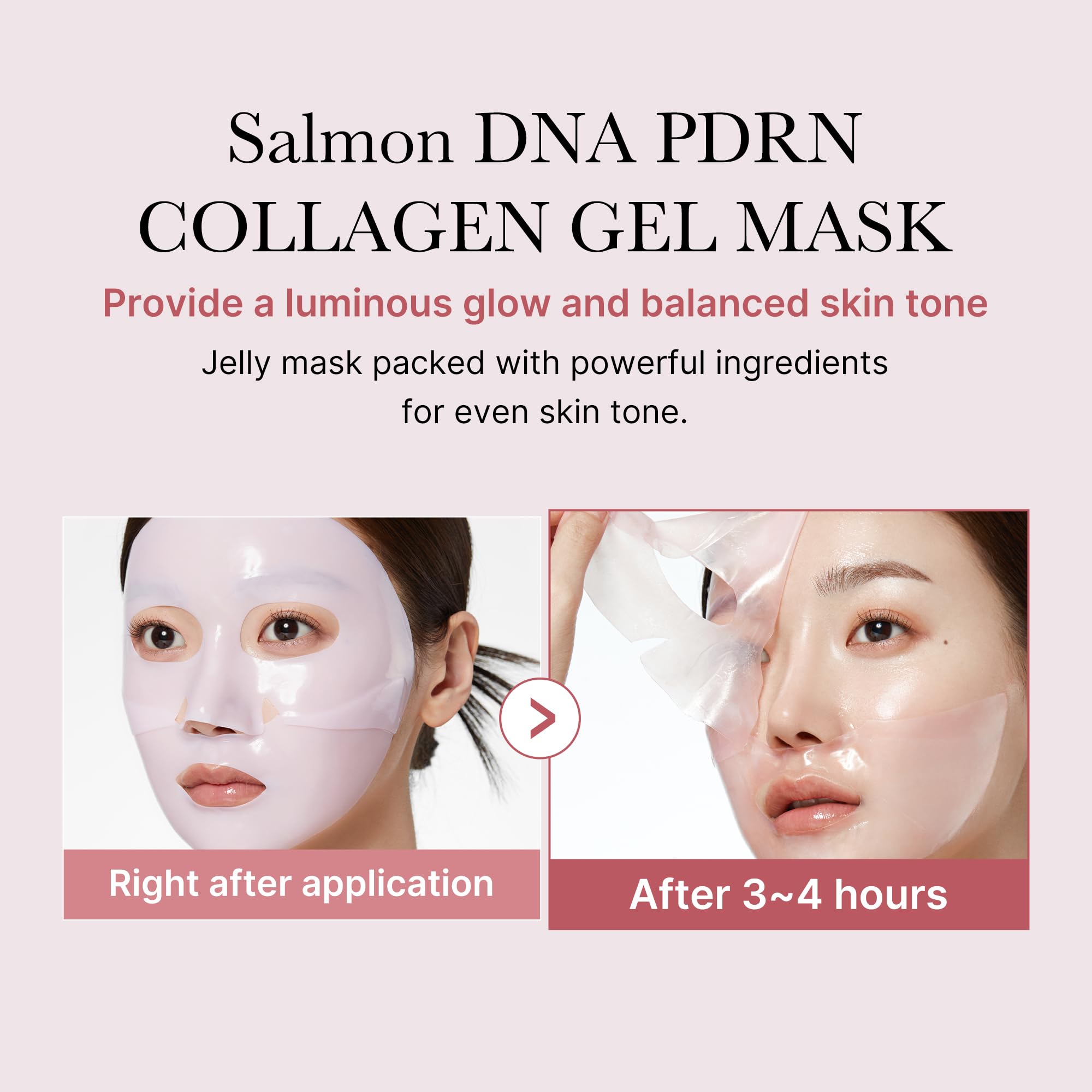Medicube Salmon Dna Pdrn Pink Collagen Jelly Gel Mask | Overnight Face Mask For Glass Glow Skin- Elasticity, Hydrating, Firming