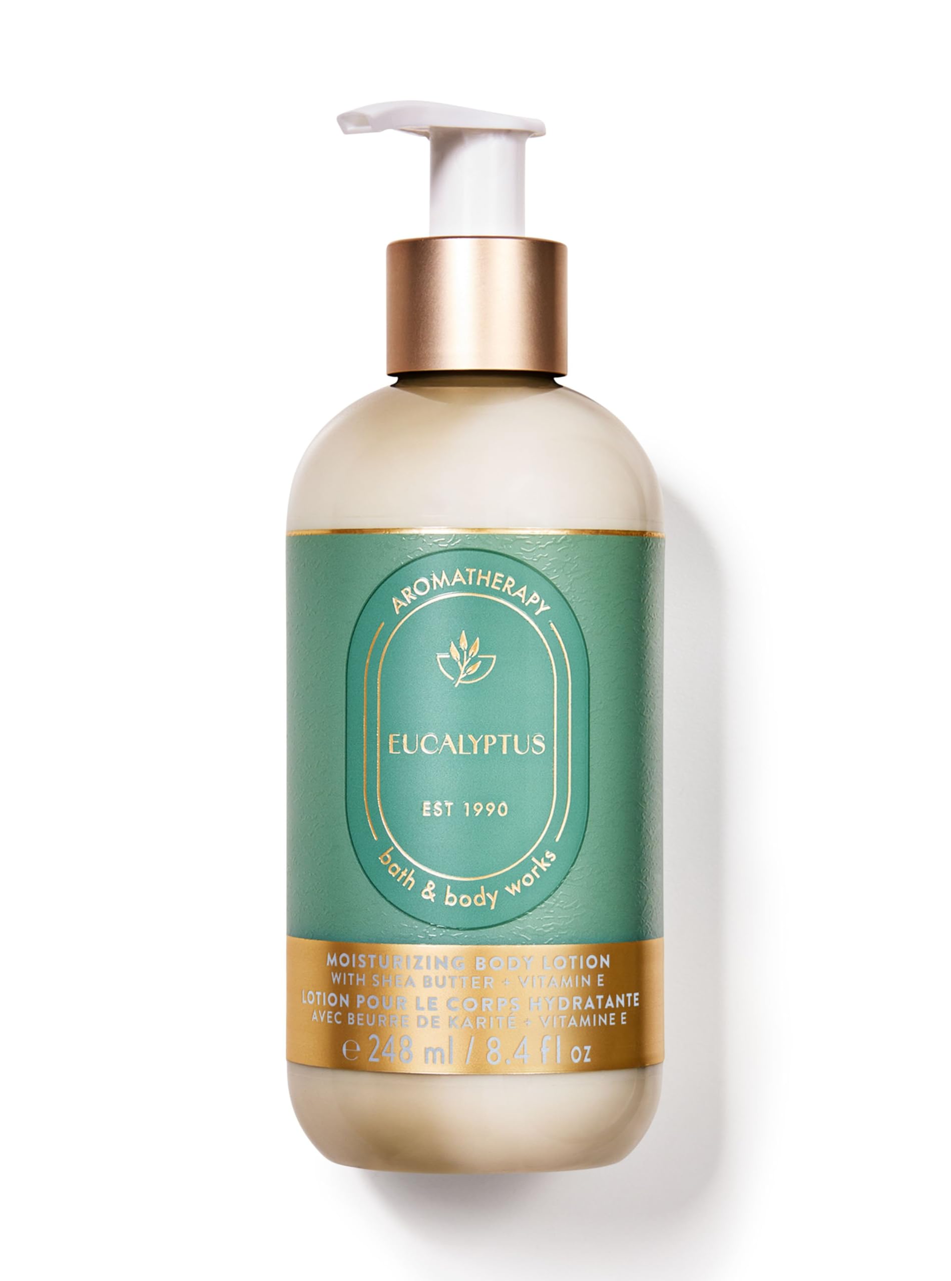 Bath & Body Works Eucalyptus Body Lotion (Shea Butter + Vitamin E) | 24Hr Moisture | 248 Ml / 8.4 Fl Oz | Gender - Unisex