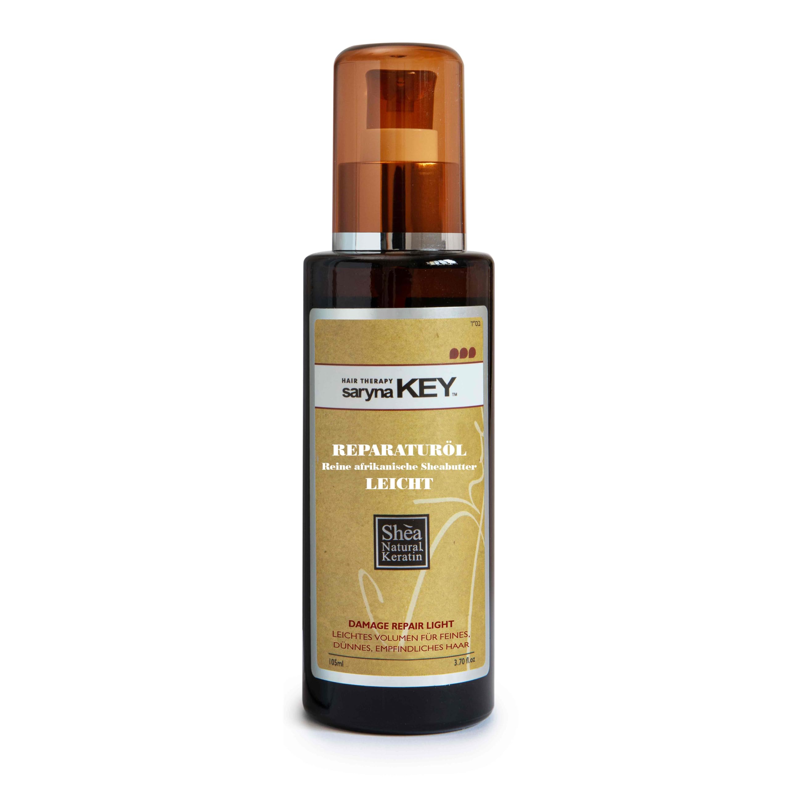 Saryna Key Hair Repair Serum Oil, Shea Butter, Frizz Control, 3.55 Fl Oz