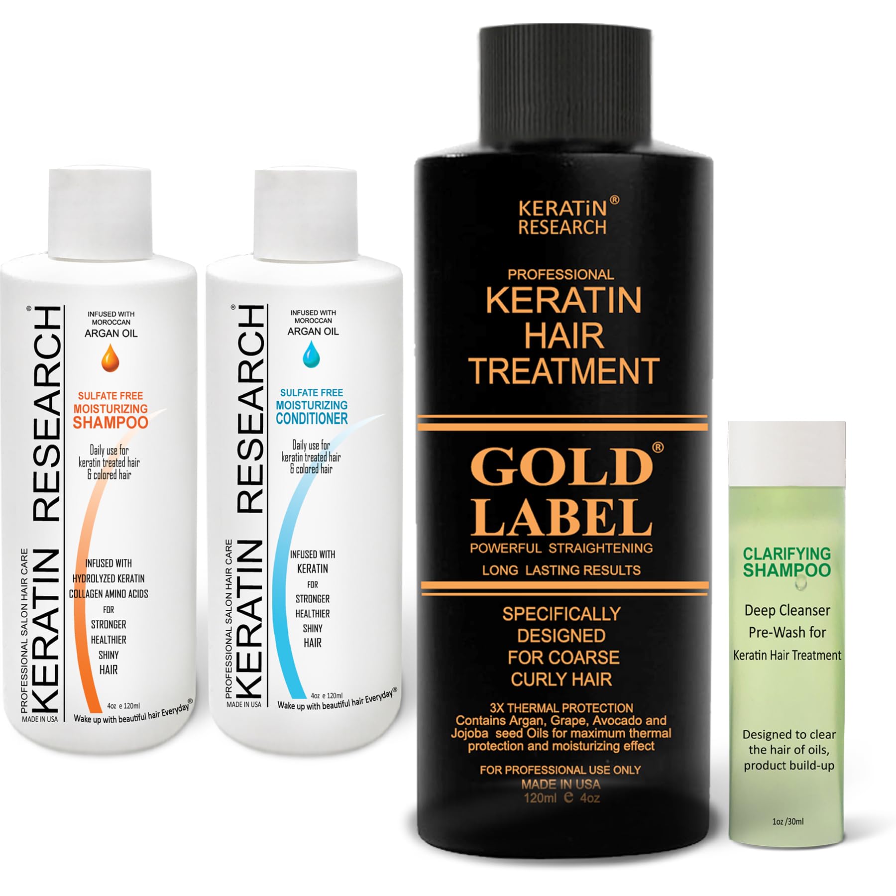 Tratamiento Profesional de Keratina Chocolate GOLD LABEL, Frmula Mejorada y Diseada Para Los Tipos de Cabello Rizado Grueso Ne