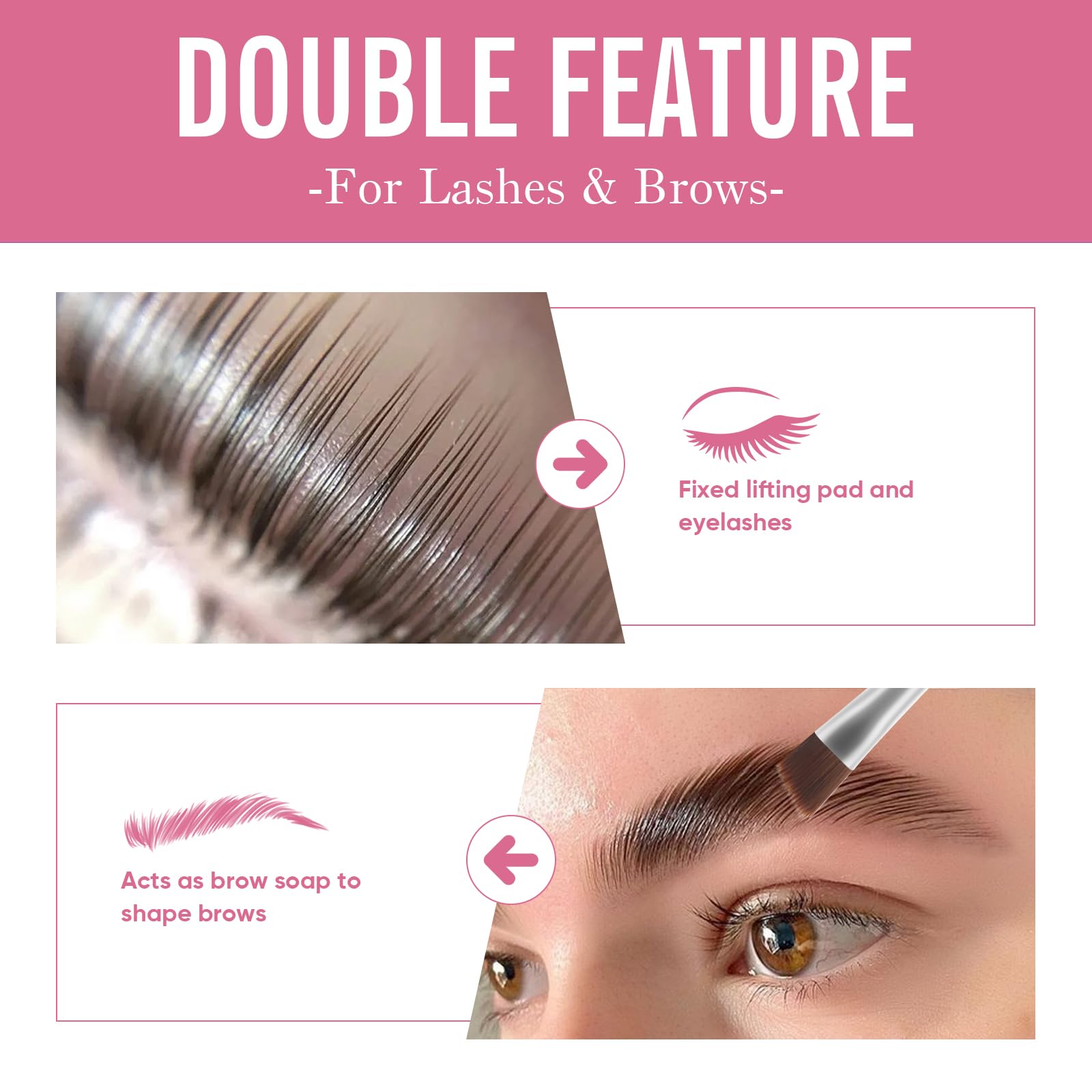 Libeauty Lash Lift Glue Balm, Faint Fragrance Lash Glue Wax for Perfect Eyelash Perm & Brow Lamination, Easy to Apply and Fast D