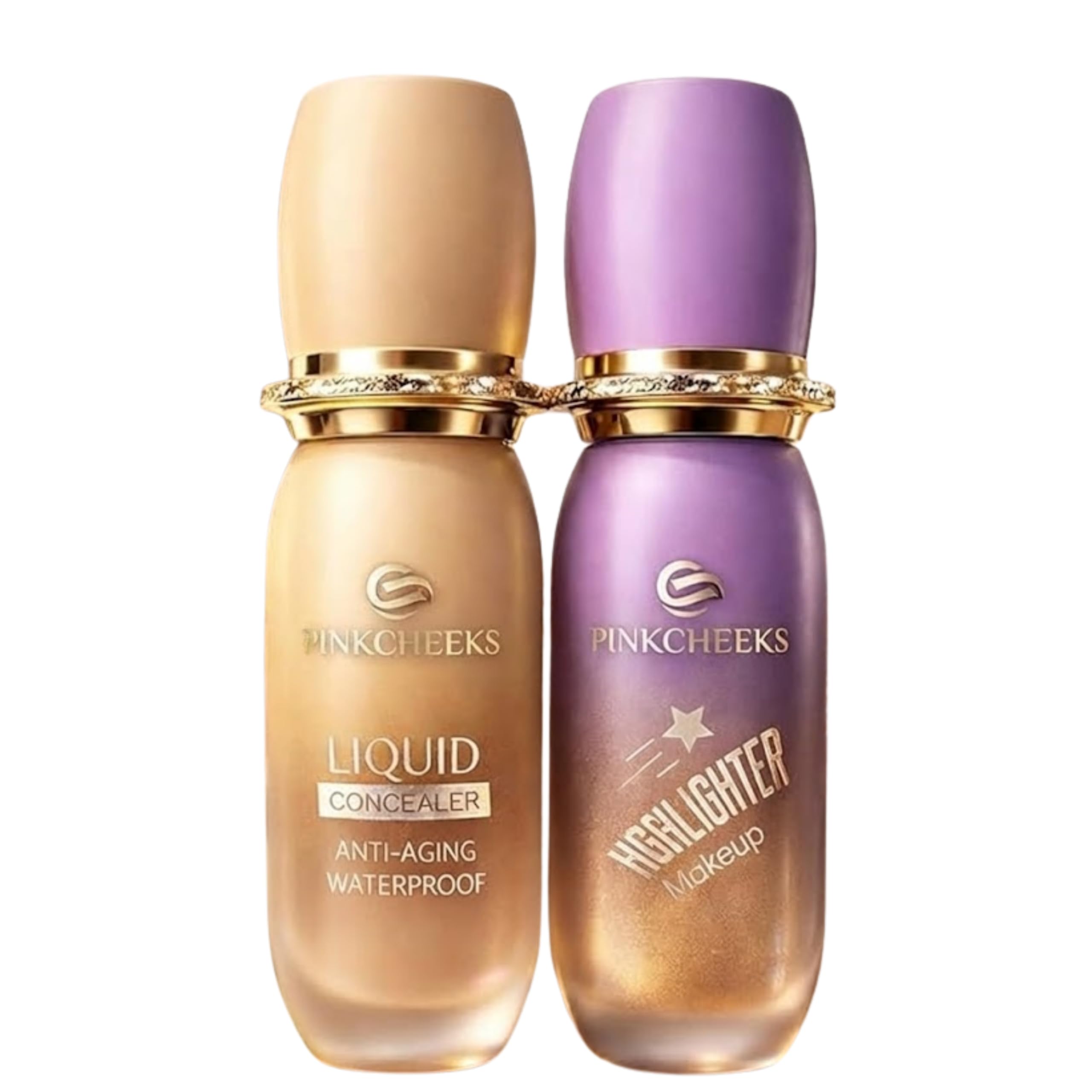 Concealer & Highlighter Set For Women | Lightweight, LongLasting Face Makeup | Full Coverage Concealer & Radiant Glow Highlight