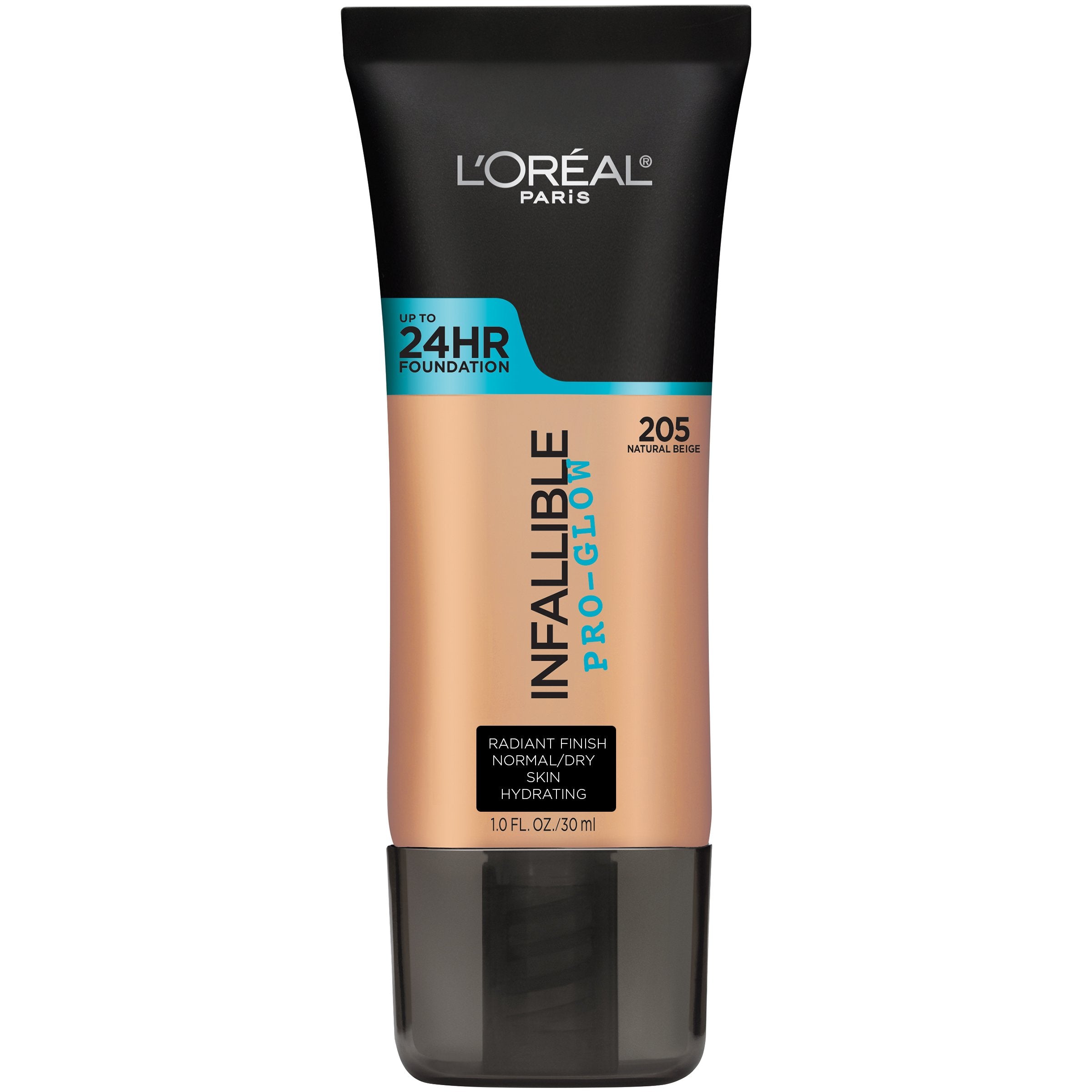 LOral Paris Infallible ProGlow Foundation, Natural Beige, 1 fl. oz.