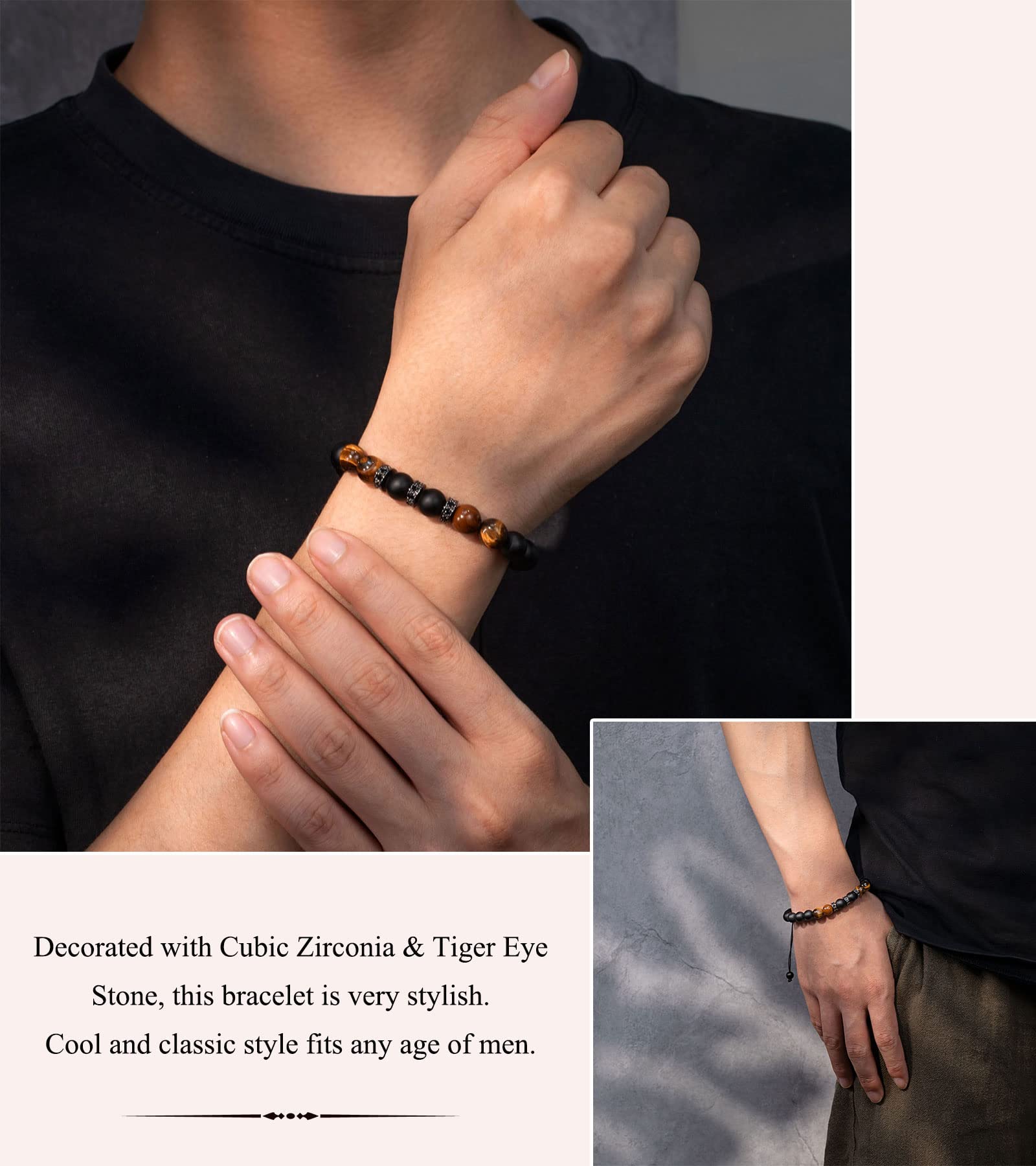UNGENT THEM Fathers ' Day Gifts for Dad from Daughter, Dad Presents Bracelet Christmas Valentines ' Day Birthday Gifts for Dad W