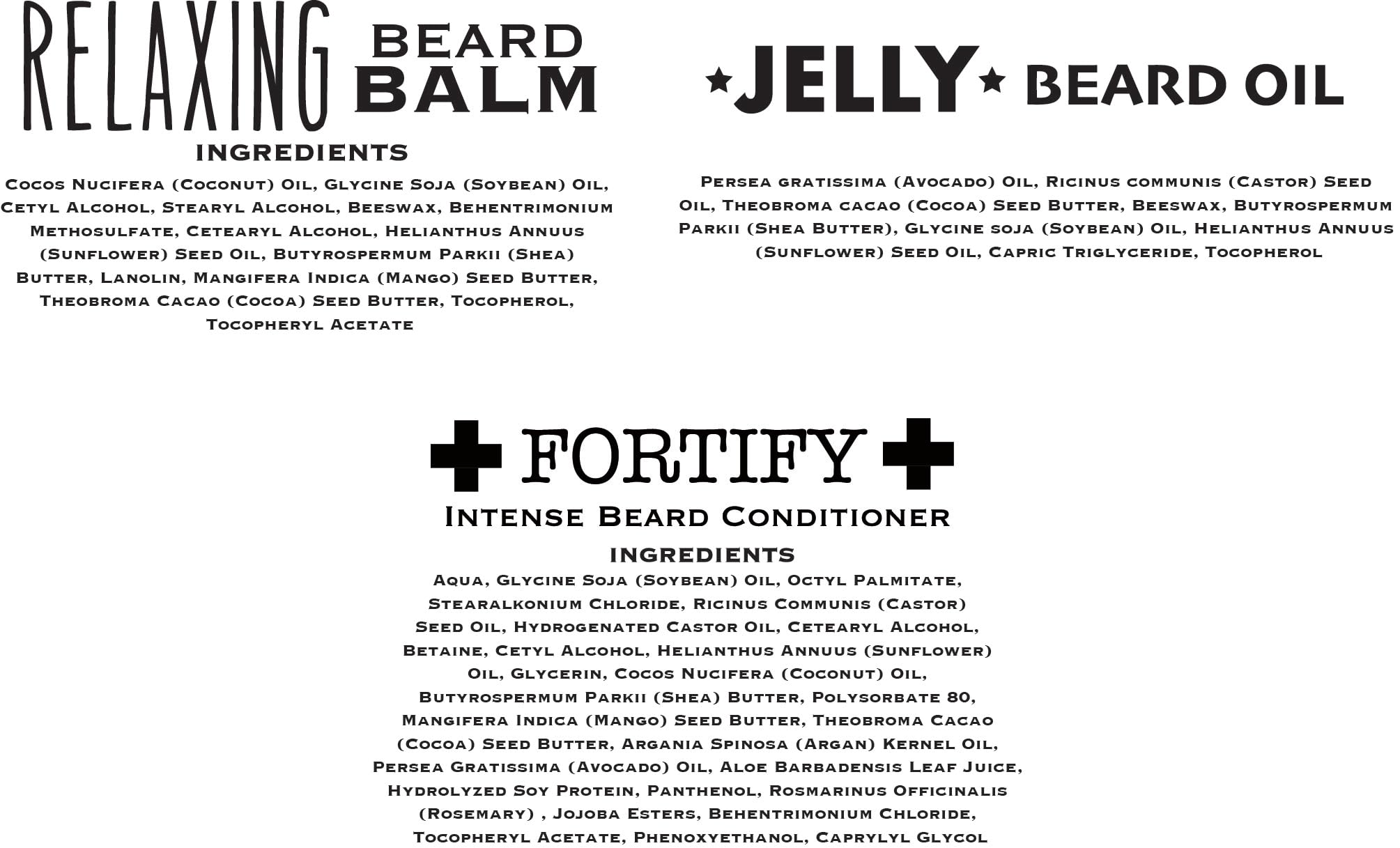 Bossman Essentials Beard Kit - Made in USA - Jelly Beard Oil - Conditioner - Beard Balm - Natural Ingredients (Hammer Scent)