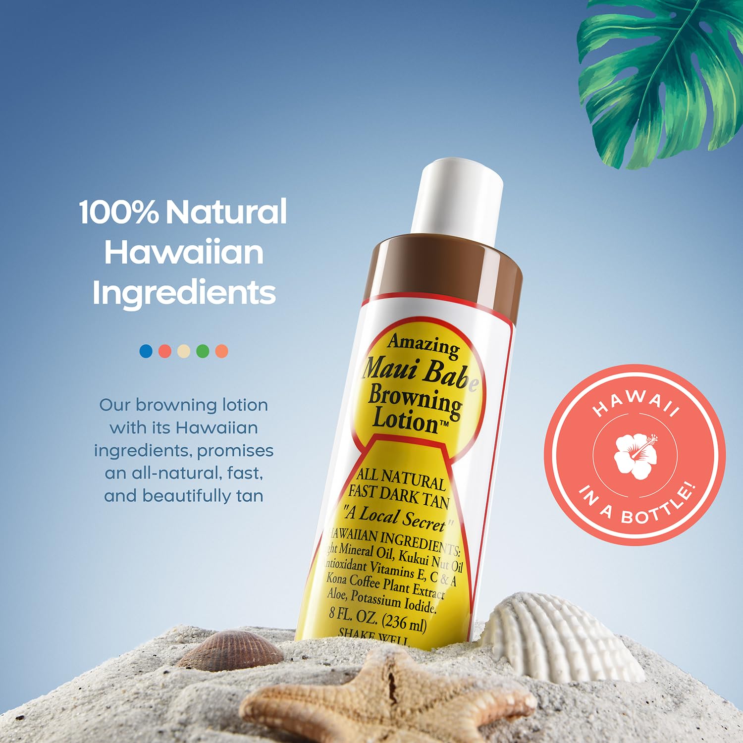 Maui Babe Browning Lotion 8 Ounces (Pack of 2)