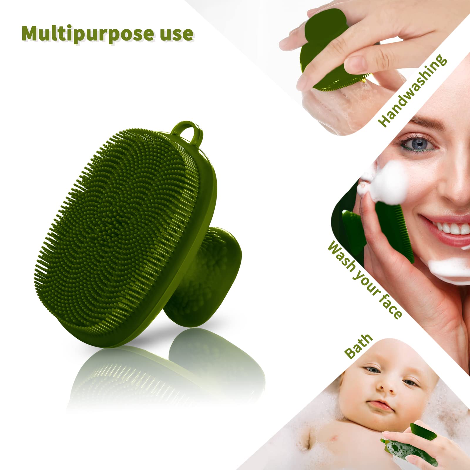 Vwmyq Silicone Face Scrubber For Men Facial Cleansing Brush Silicone Face Wash Brush Manual Waterproof Cleansing Skin Care Face