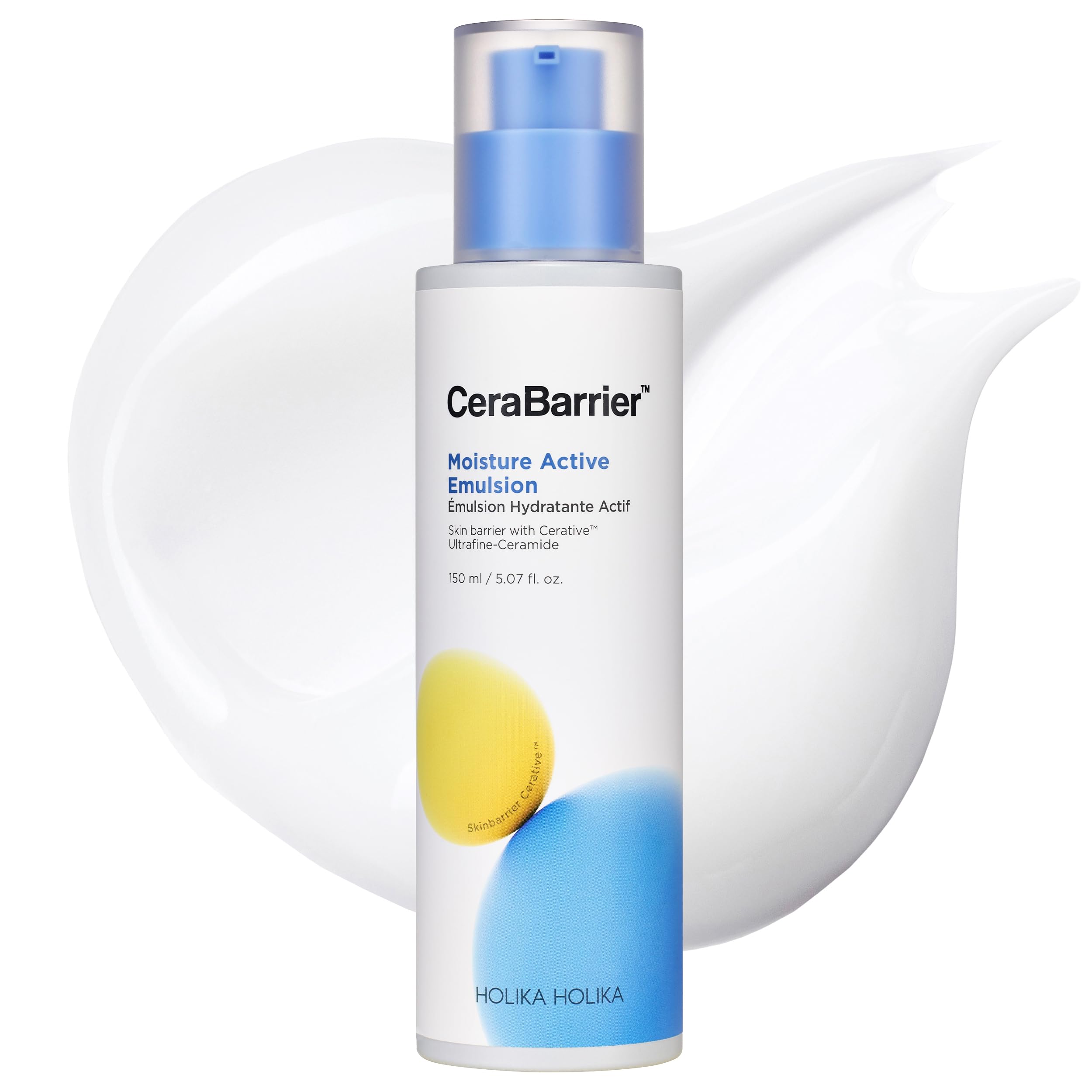 HOLIKA HOLIKA Cerabarrier Moisture Emulsion  Face Hydrating Lotion Barrier Repair  5 Ceramide Complex, Phytosterols, Squalane 