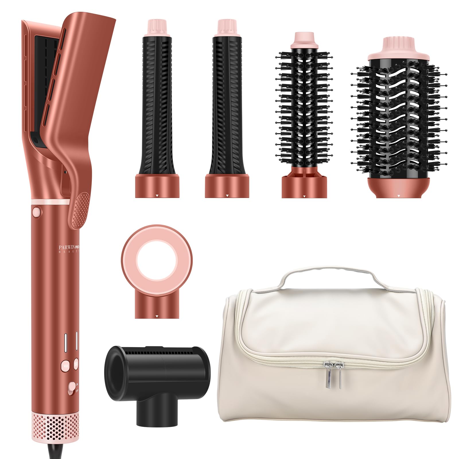 MaxAir 2.0 7 in 1 Auto Dual Voltage Hair Dryer Brush Blow Dryer Brush Set