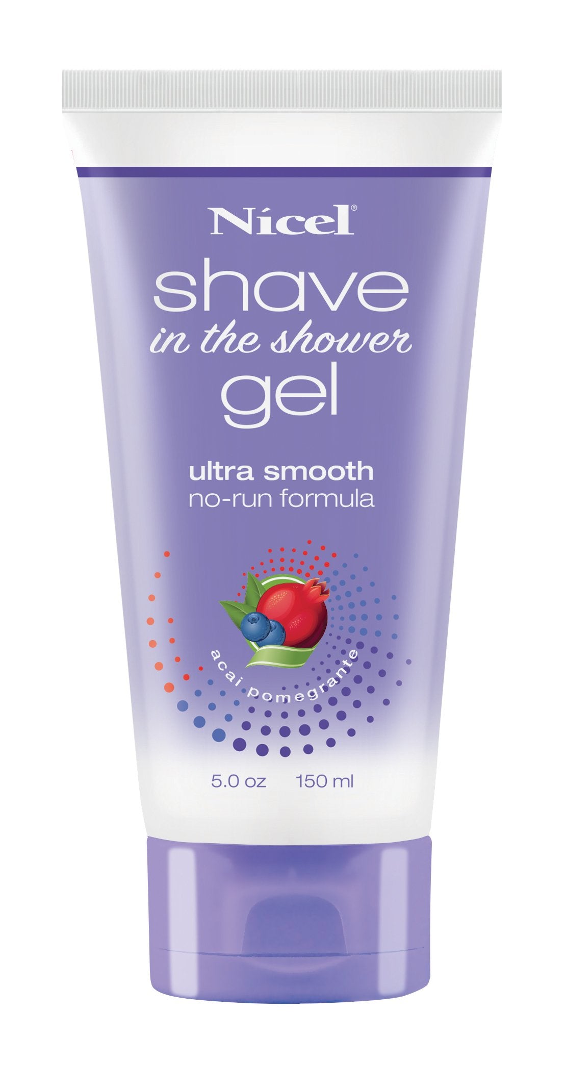 Nicel Acai/Pomegranate Shave In The Shower Gel, 5 Oz.