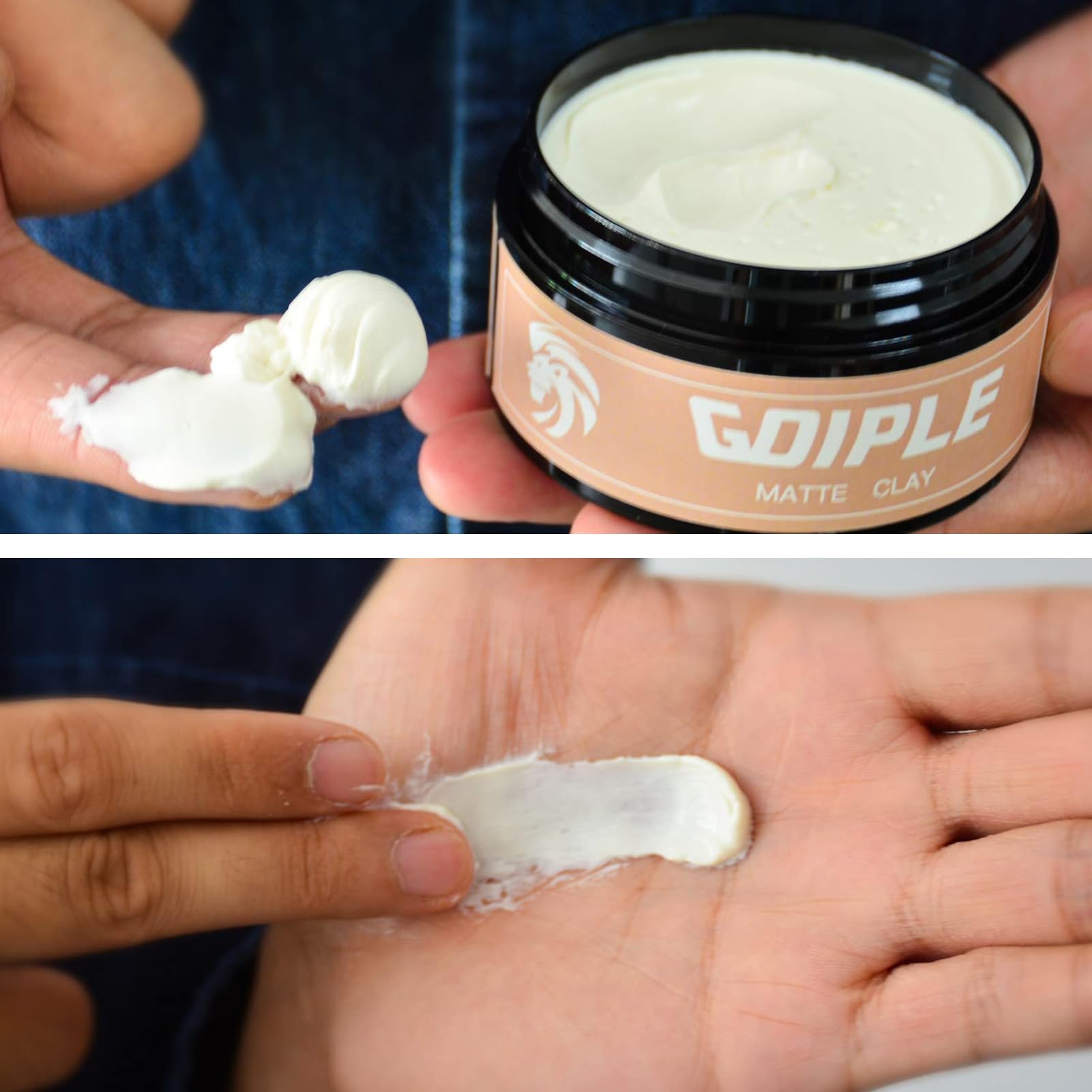 2Pcs Hair Styling Clay For Men Firm Hold, Matte Finish Hair Clay Hair Paste For Men Water Based Matte Texture Pomade Mens Hair P