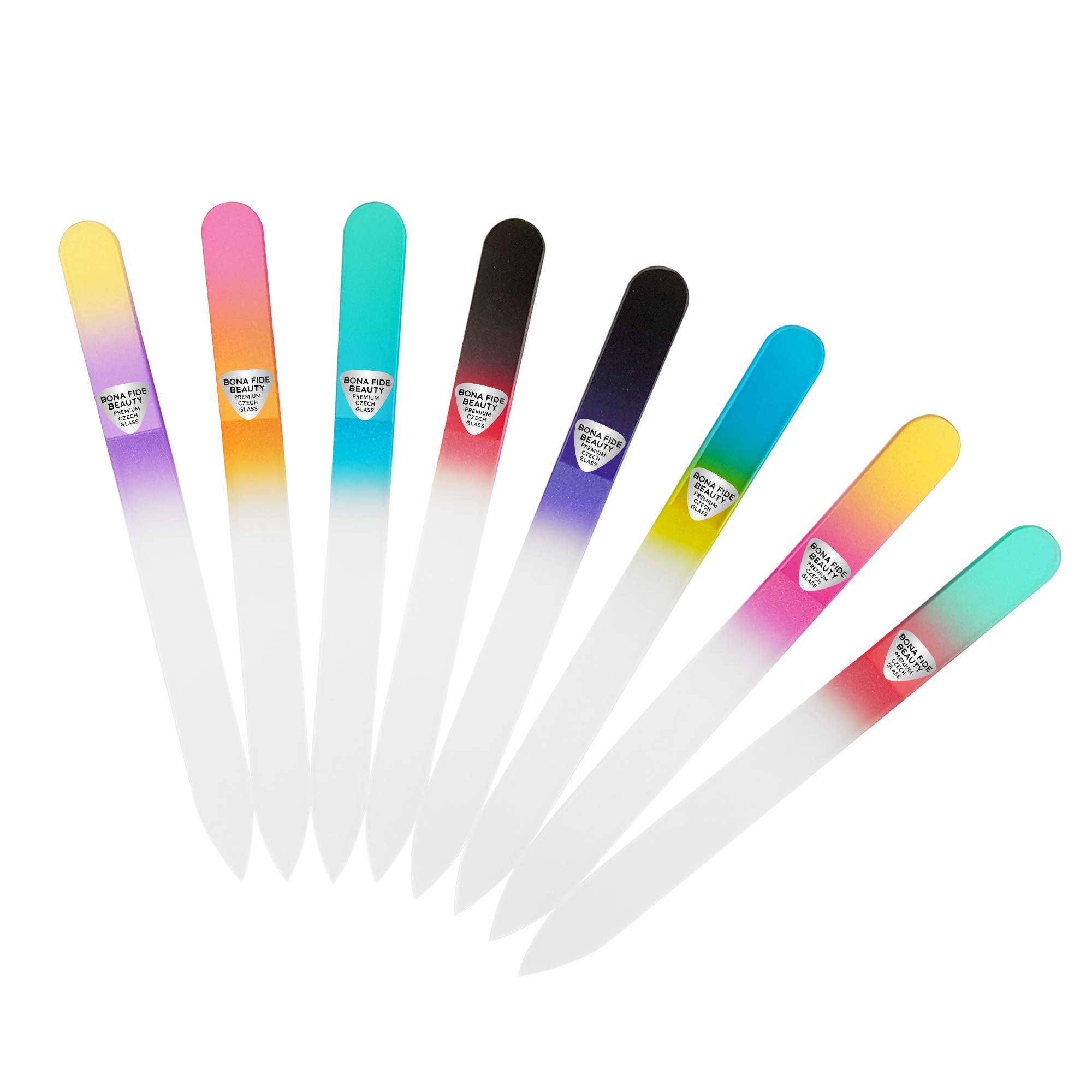 Glass Nail Files, Glass Fingernail Files for Gentle Manicure Nail Care, Expertly Shape Nails & Enjoy a Smooth Finish - Bona Fide