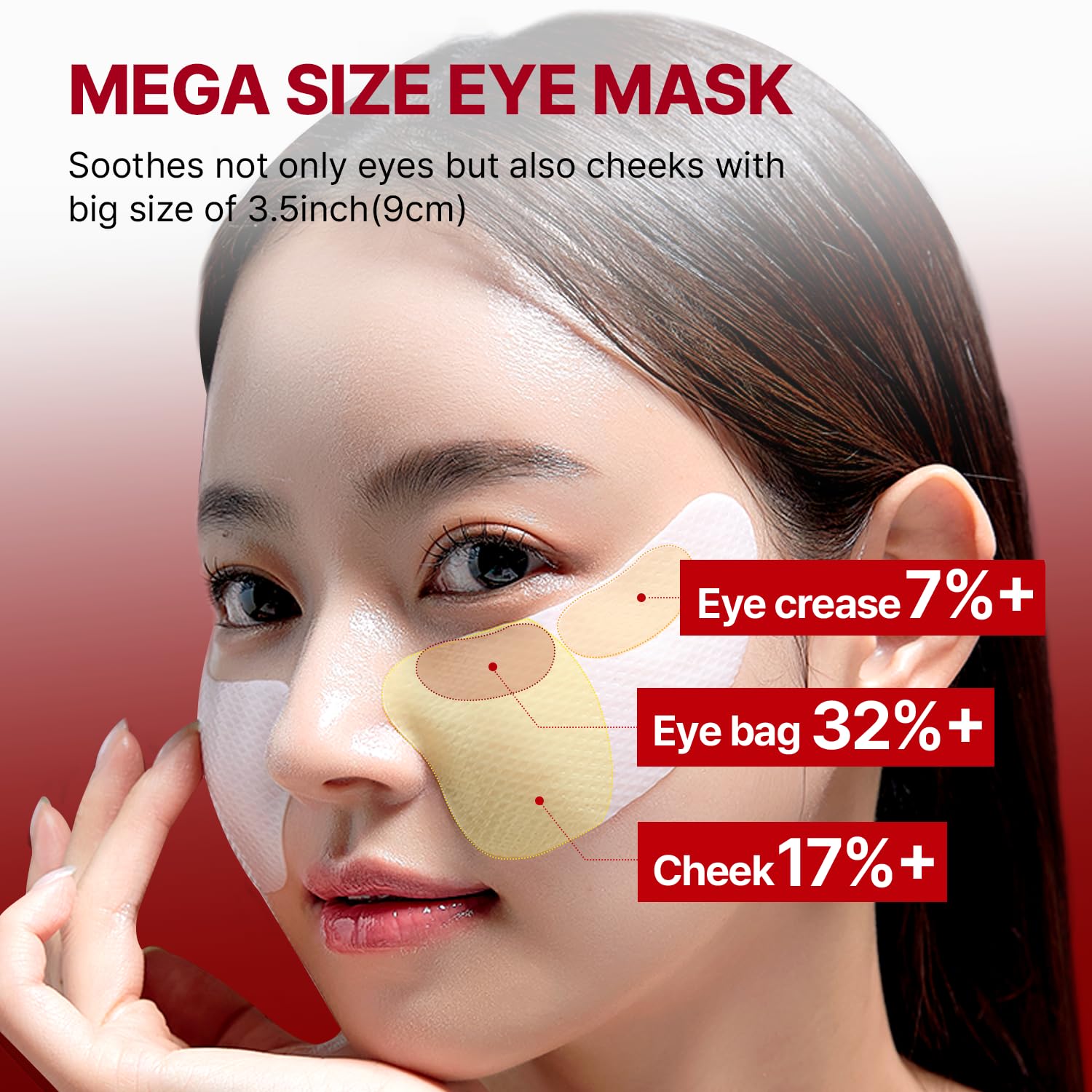 Wrinkle-Fit Tangle Eye Patch - Under Eye Patches For Dark Circles And Puffy Eyes, Eye Bags Treatment For Women - Mega Collagen E