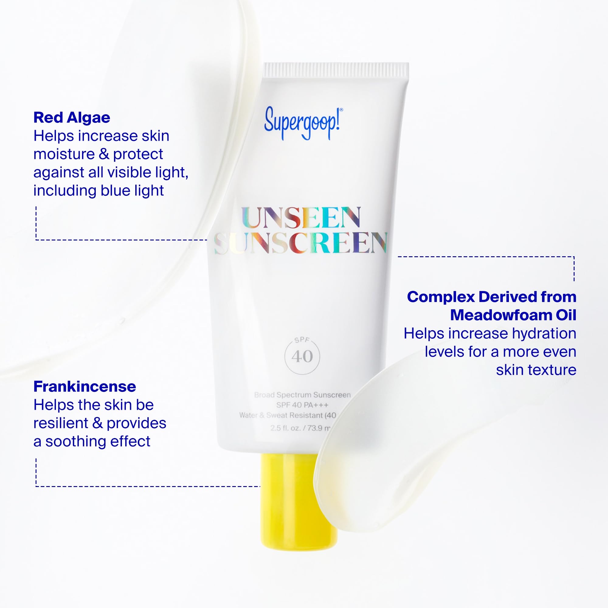 Supergoop Unseen Sunscreen, 17 Oz - Spf 40 Pa+++ Reef-Friendly, Broad Spectrum Face Sunscreen & Makeup Primer - Weightless, Invi