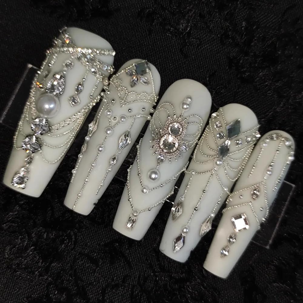 3D Metal Nail Art Charms Gold Silver Micro Caviar Beads Nail Rivets Studs With Magnetic Pen For Steel Ball Suction, For Diy Craf