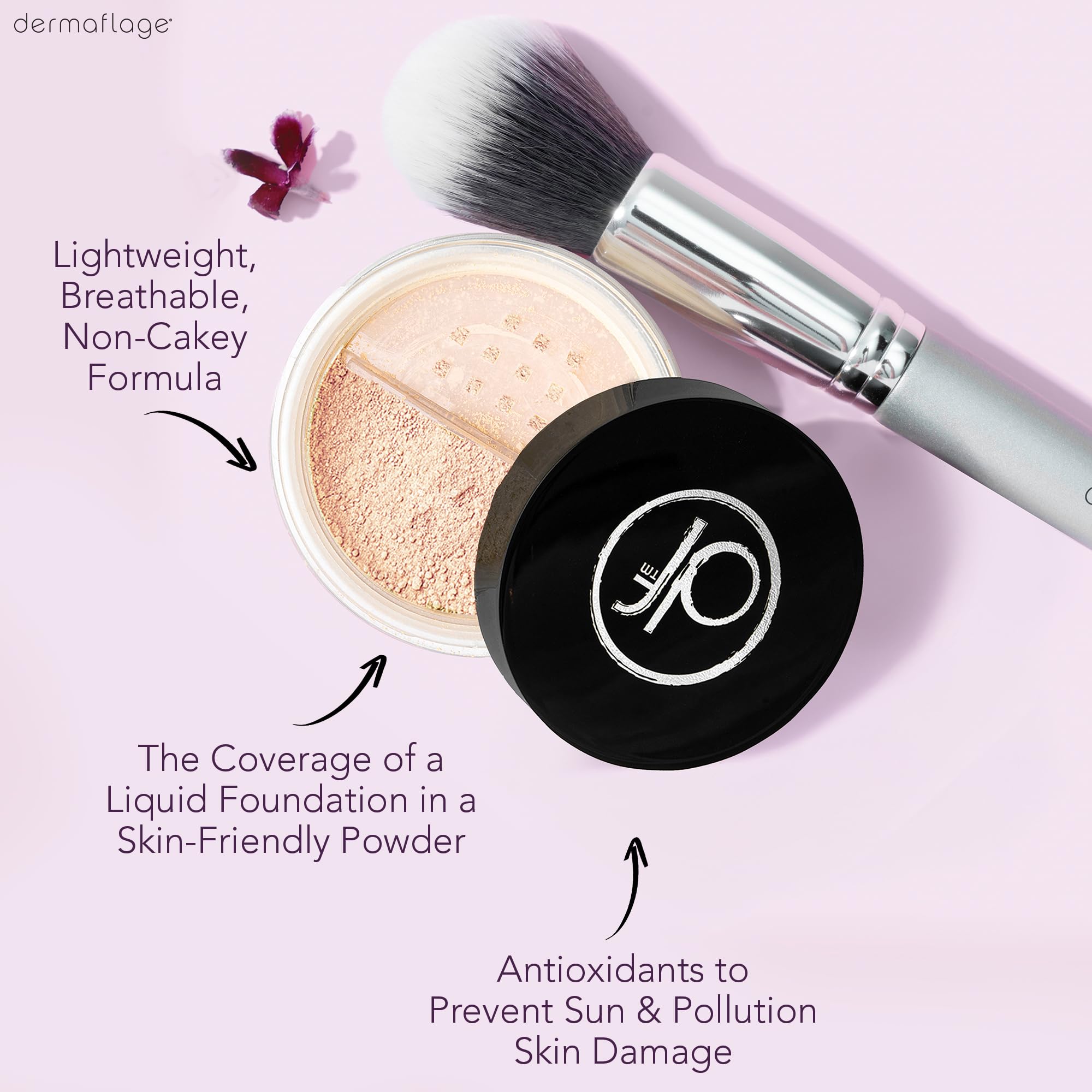 Mineral Powder Foundation for Sensitive Skin, Powder Sunscreen with SPF 26, All Natural Ingredients, Anti-oxidant protection, Ma